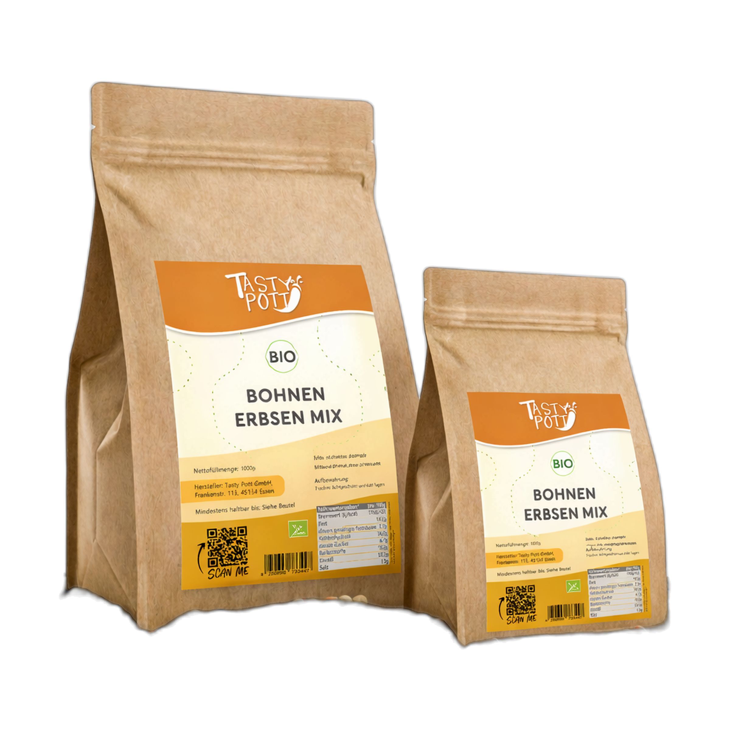 Tasty-Pott Tasty Pott Bohnen-Erbsen Mix, geröstet und gesalzen 1000 g