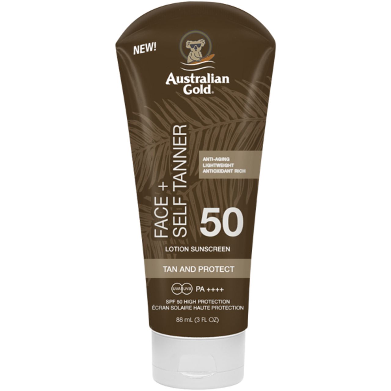 Australian Gold Sonnenschutz Face with Self Tanner 88 ml Sonnenschutzcreme