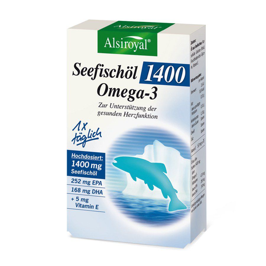 Alsiroyal Seefischöl 1400 Omega-3, 30 Kapseln