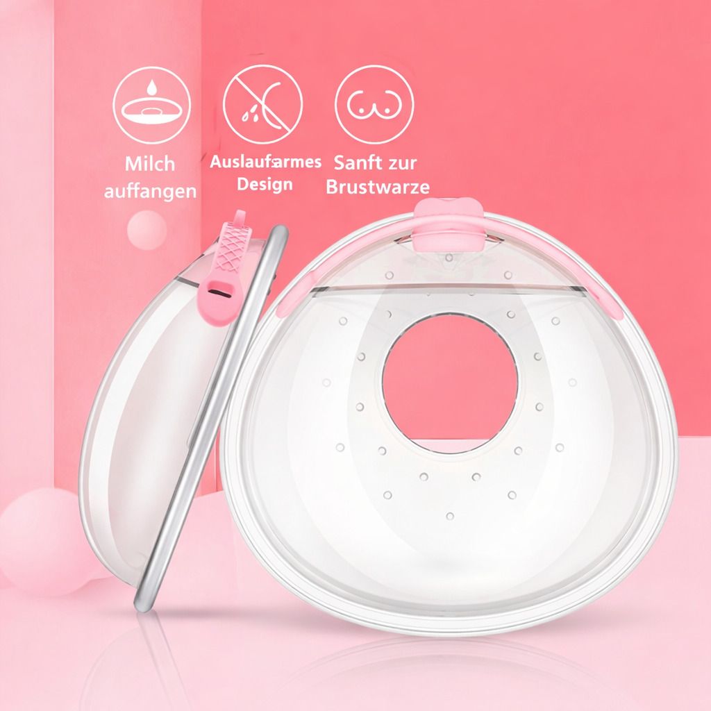 Milchsammler Silikon mit Deckel, BPA frei, wiederverwendbar & auslaufsicher