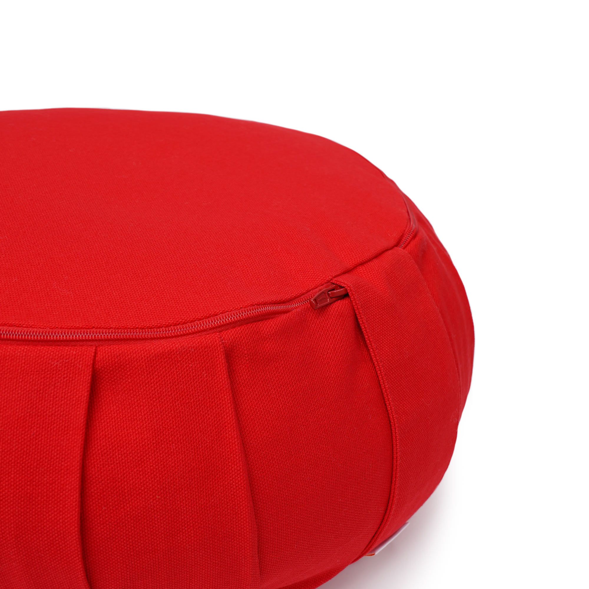 yogabox Meditationskissen / Yogakissen Zafu BASIC mit ZIP - rot - 31 x 31 x 15,0 cm