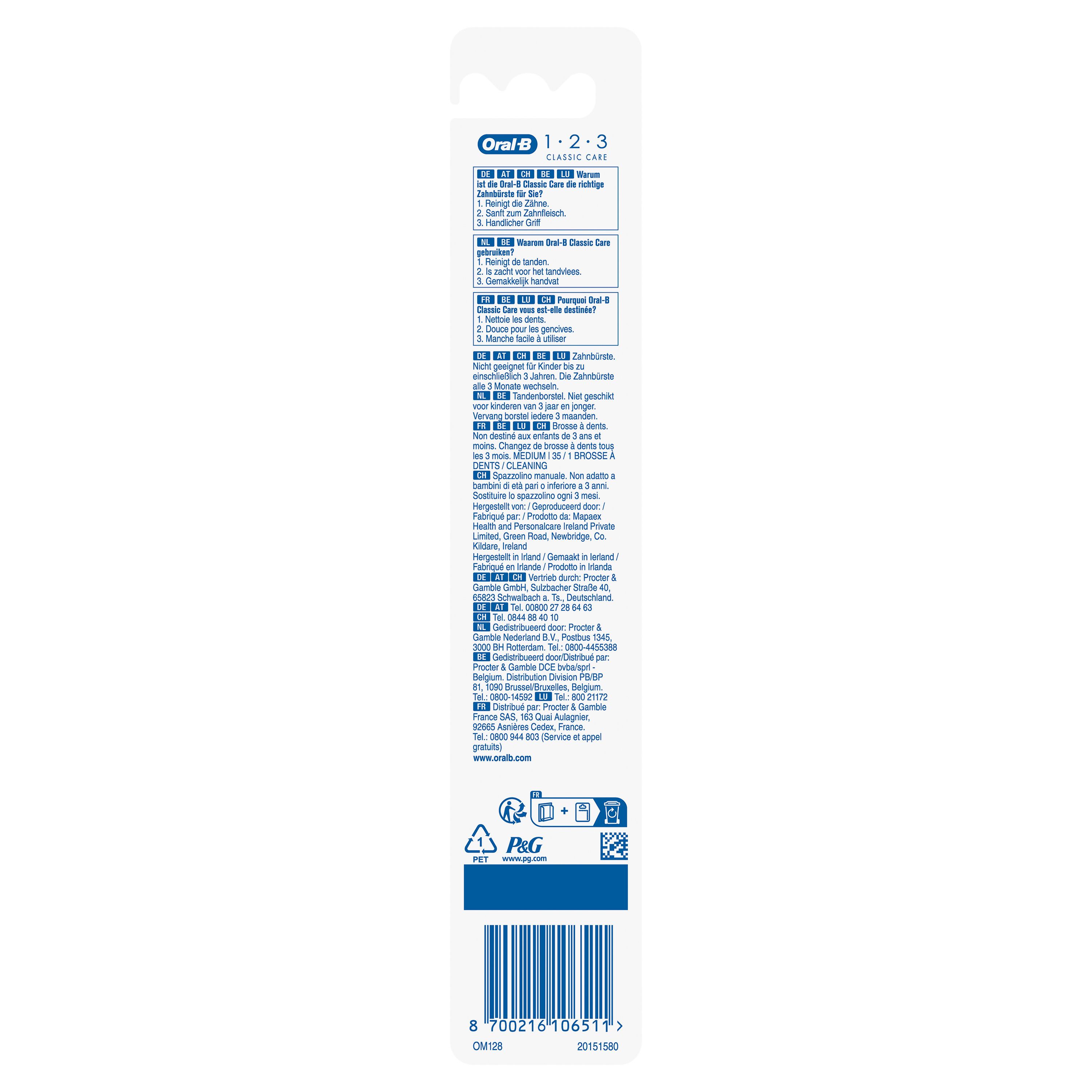 Oral-B Classic Care 35 Mittel Handzahnbürste