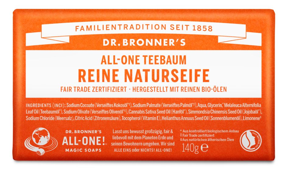 Dr. Bronner's Seifenstück Teebaum