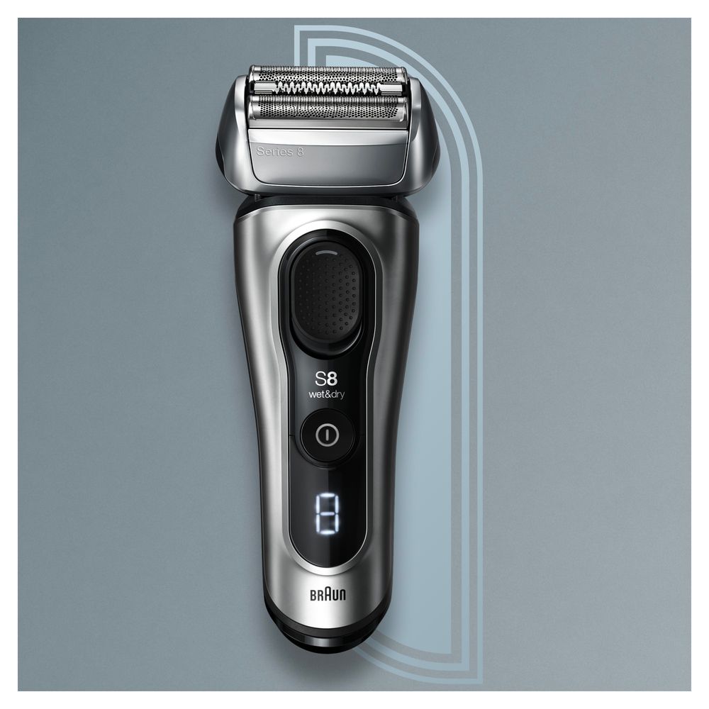 Braun - Elektrischer Rasierer "Series 8 - 8457cc System wet&dry" in Silber