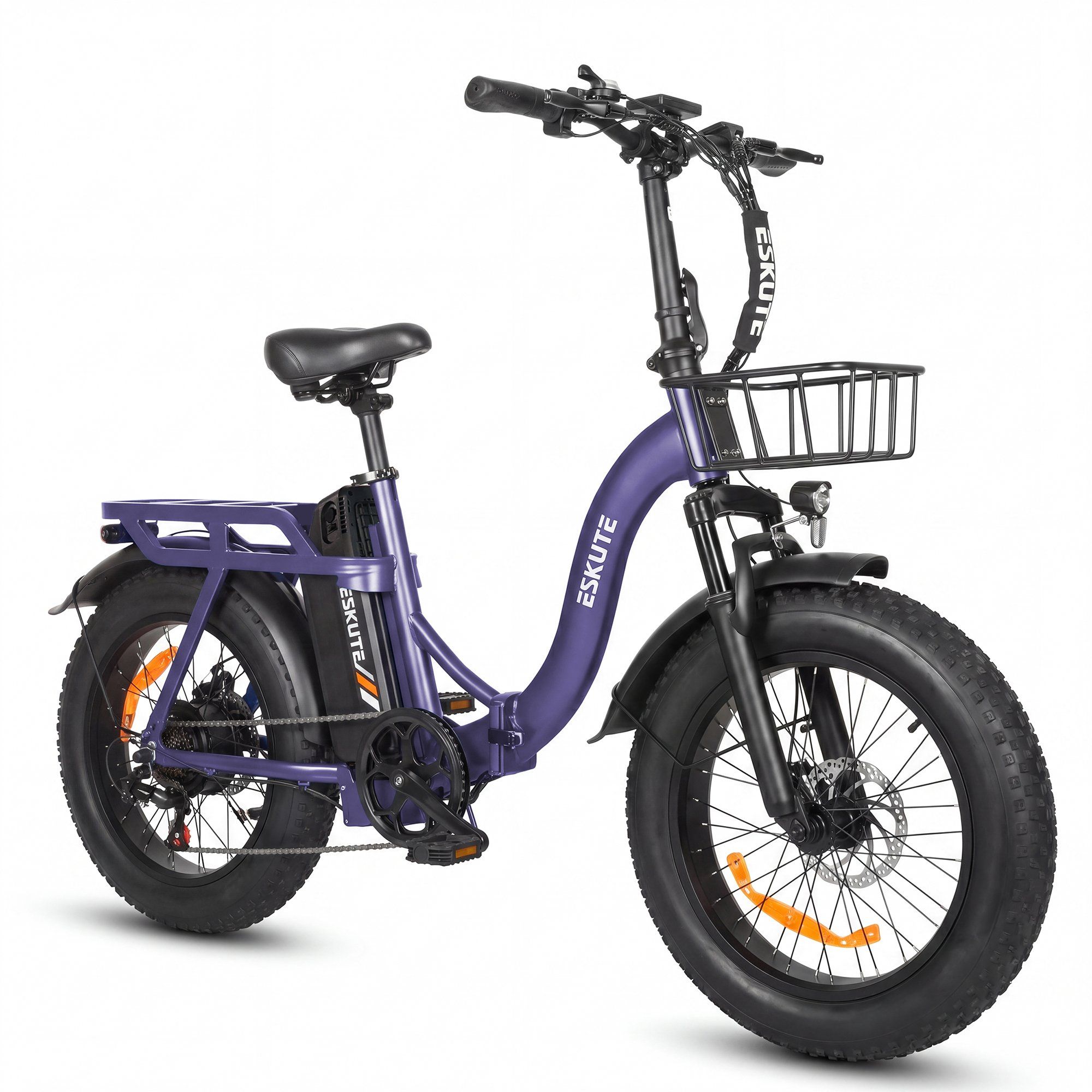 Eskute D202 Faltbares E-Bike mit Frontkorb, 48 V, 20,8 Ah 1 St
