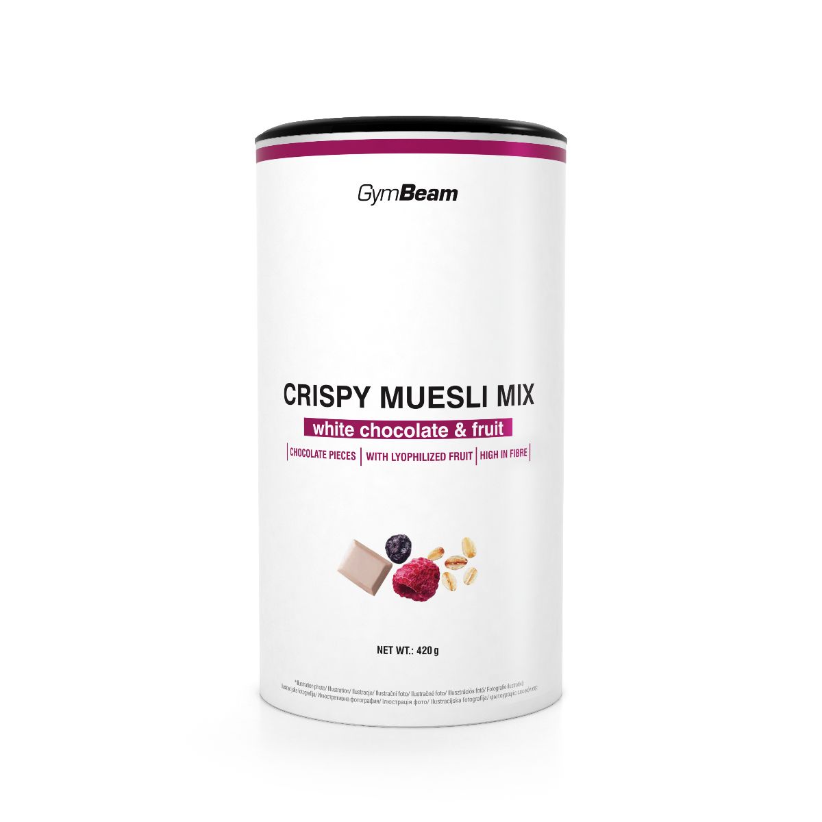 GymBeam Knuspermüsli Mix mit Haferflocken 420 g