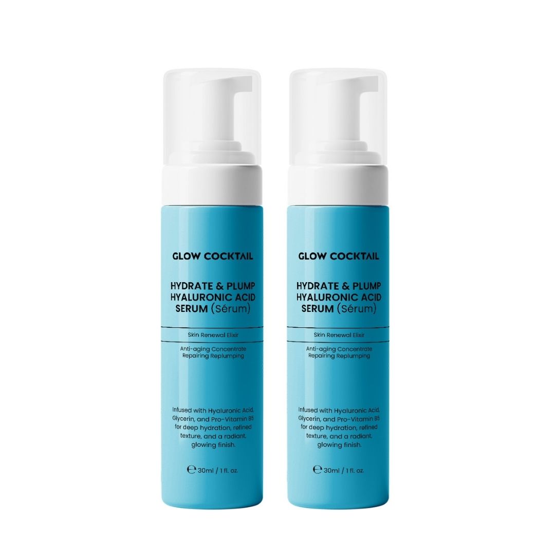 Glow Cocktail Duo di siero all'acido ialuronico idratante e rimpolpante