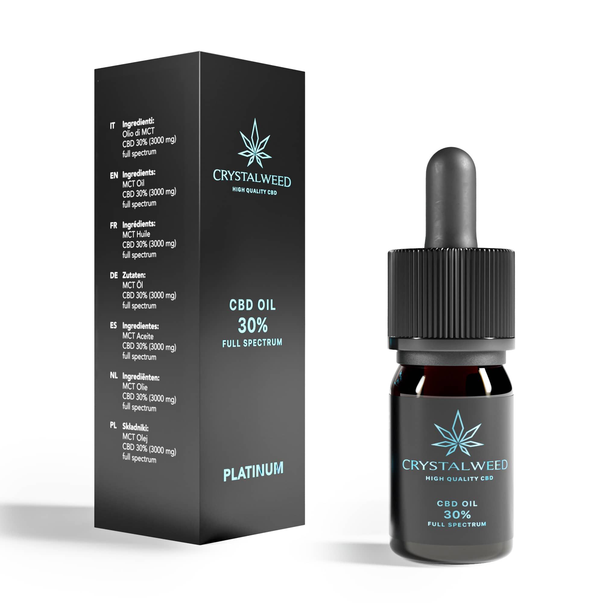 Crystalweed - Olio di CBD 30%  Full spectrum