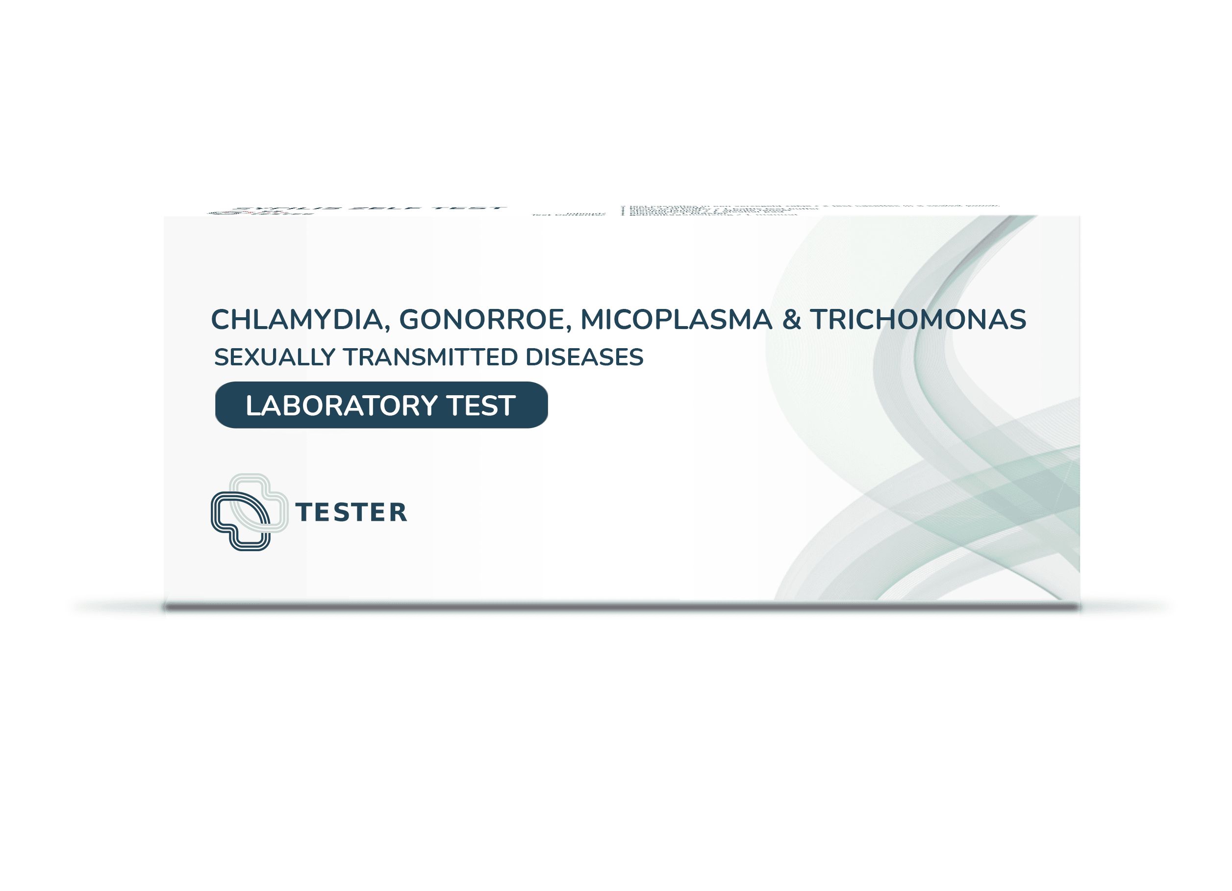 Labor-Testkit für sexuell übertragbare Krankheiten wie Chlamydien, Gonorrhoe, Mykoplasmen und Trichomonaden.