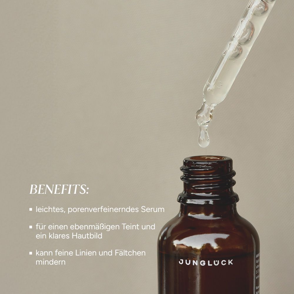 JUNGLÜCK Niacinamid Serum - Well Aging, gegen unreine Haut & Rötungen