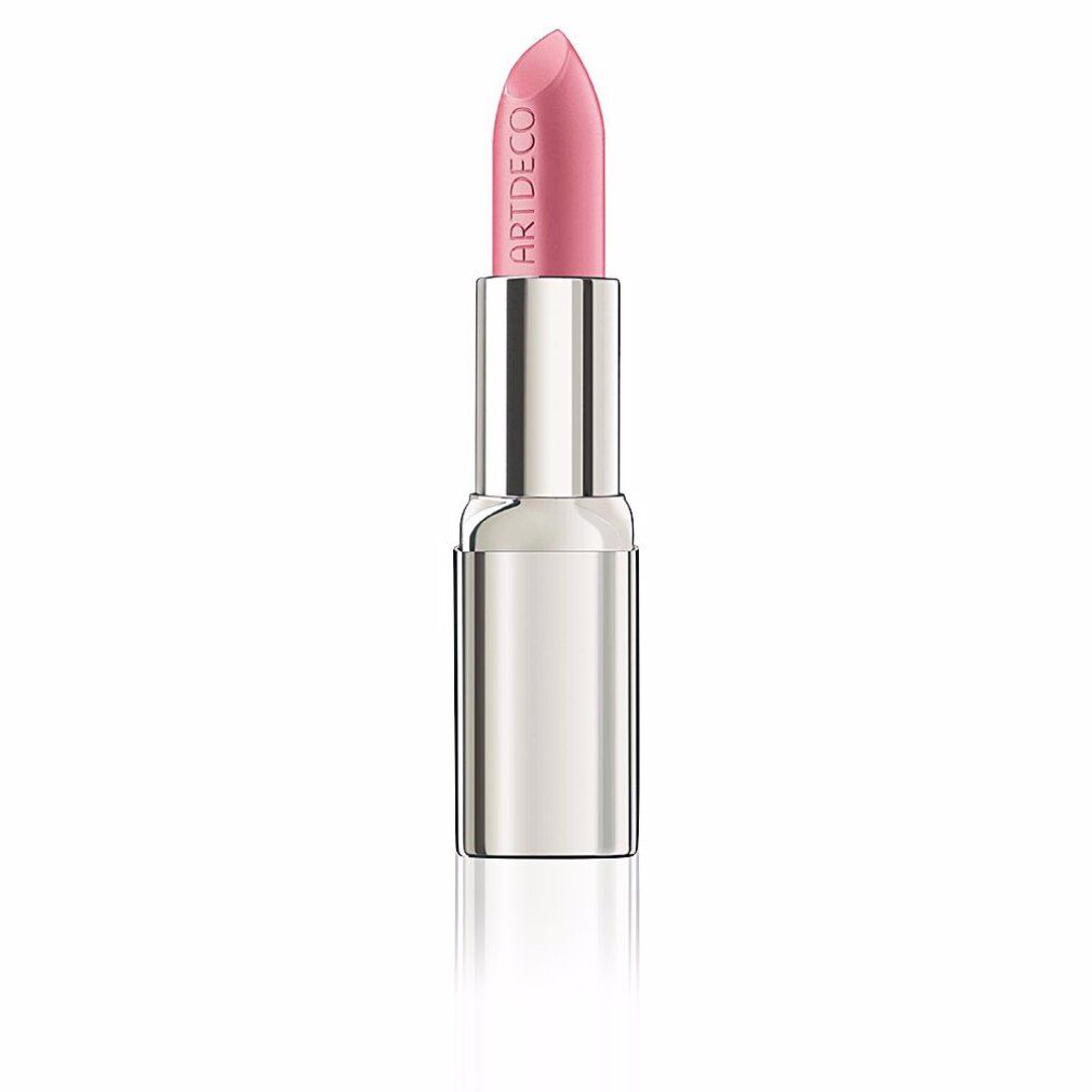 Hellrosa Lippenstift mit silberner Hülse. Der Lippenstift trägt den Schriftzug ARTDECO.