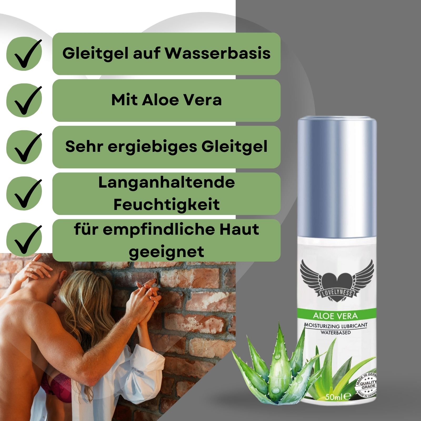 Lovelyness - Aloe Vera Gleitgel Sensitiv 50 ml