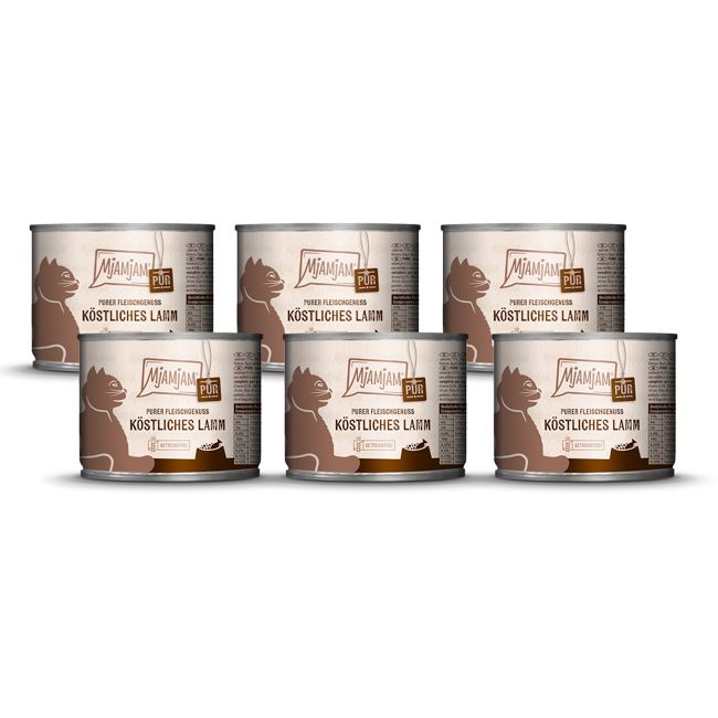 MjAMjAM - Purer Fleischgenuss köstliches Lamm pur 6x200 g Futter