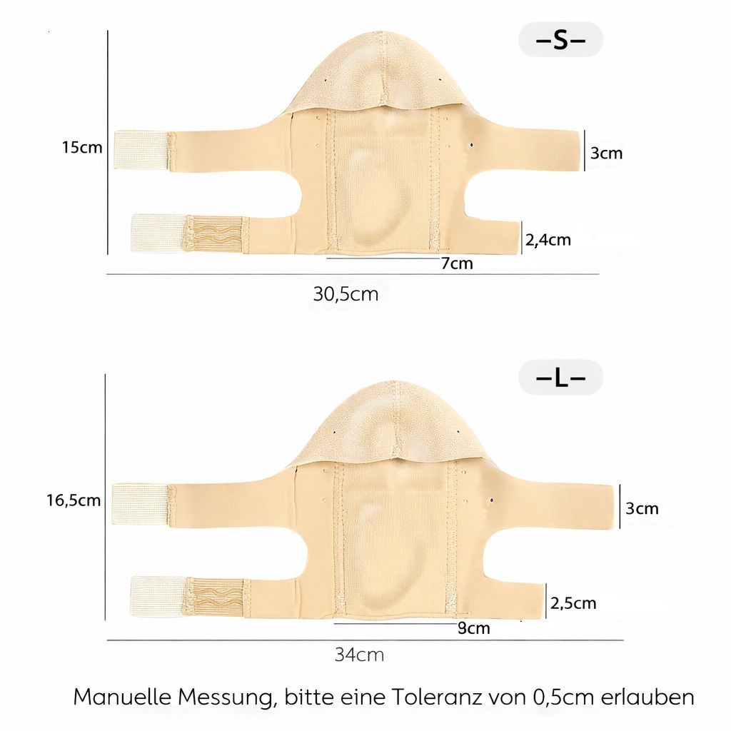 COOL-i Fersen & Fußgewölbe-Polster mit Klettverschluss,weiche SEBS-Dämpfung, verstellbar