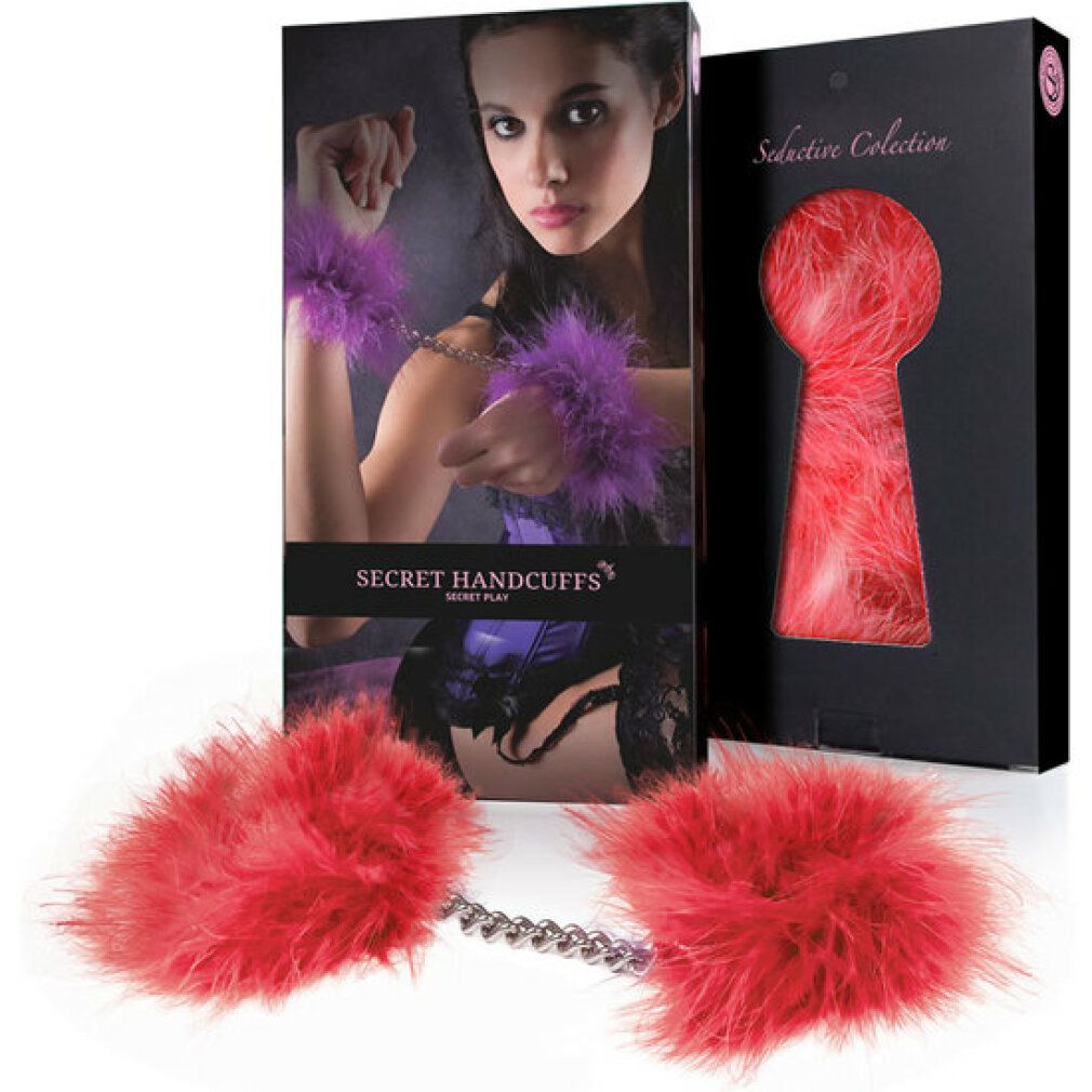 Secretplay Manette in Piume Rosse - Secretplay 100% Fetish
