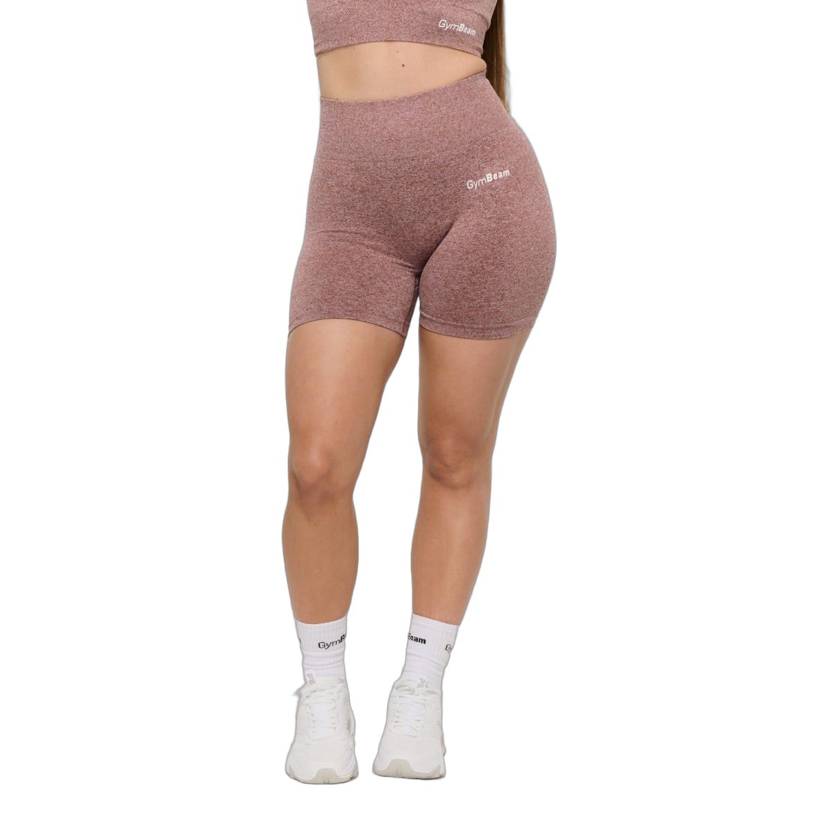 GymBeam Shorts Damen slim mit Gummizug Mauve
