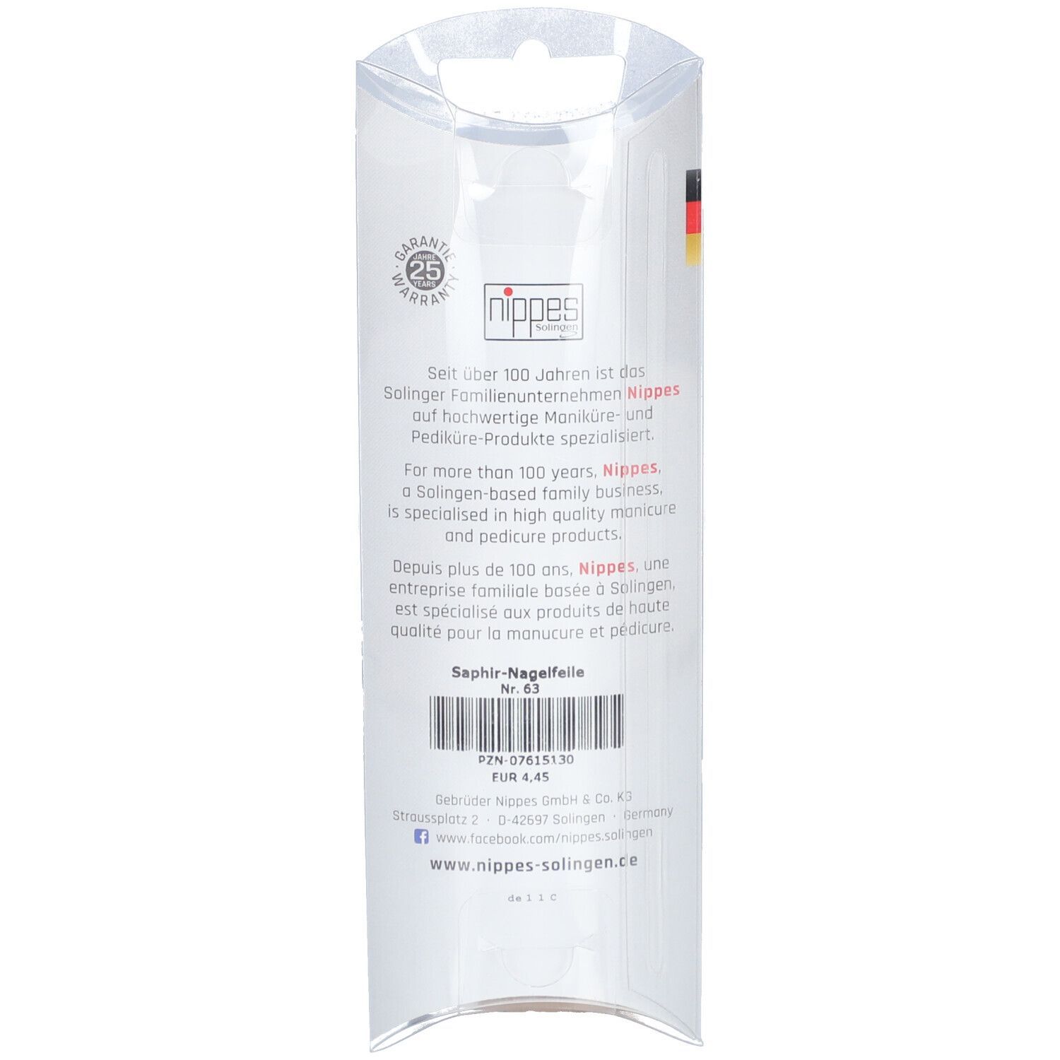 Nippes 63 Diamantfeile 16 cm