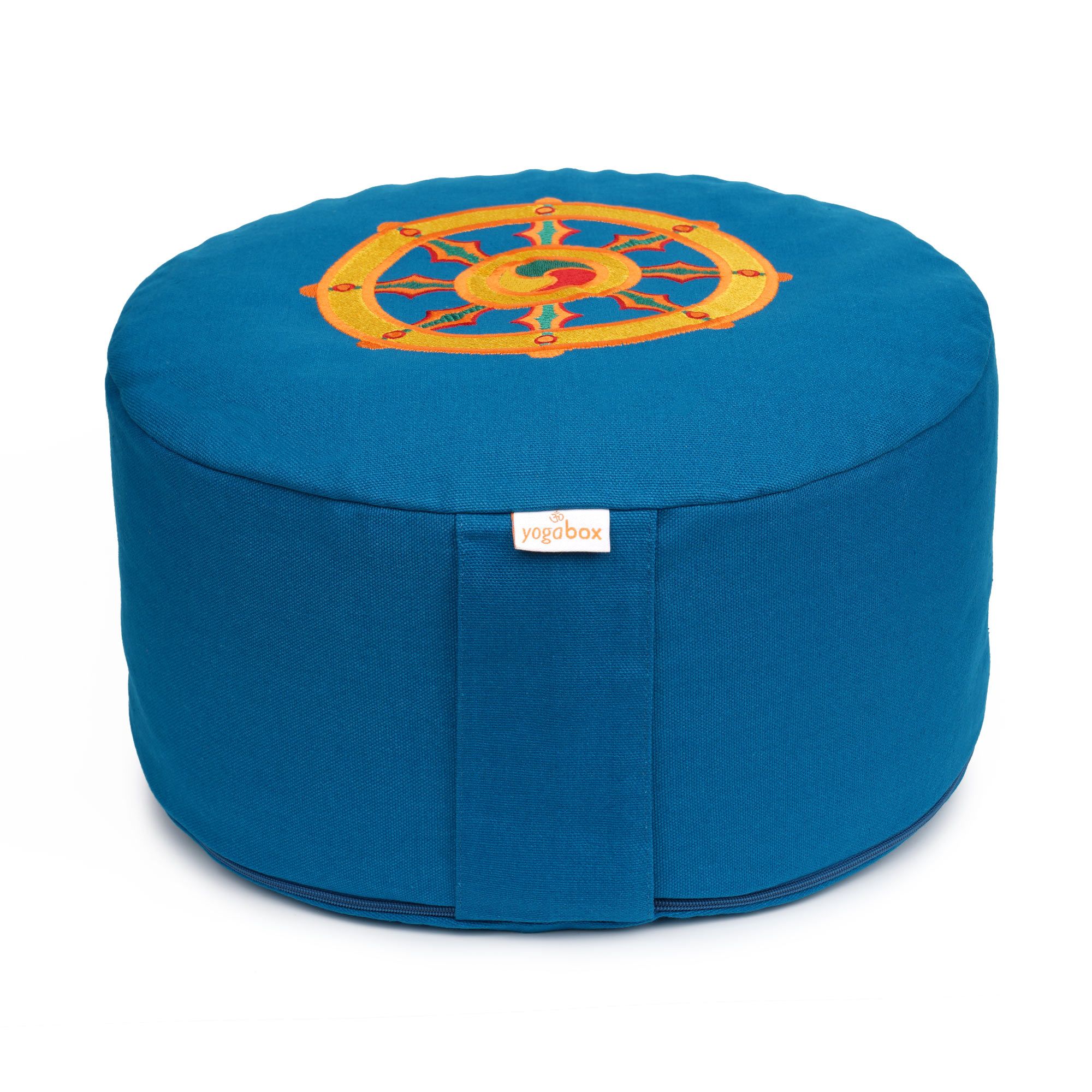 yogabox Meditationskissen Glückssitz® Rondo Dharmarad - petrol 33 x 15,0 cm 1 St