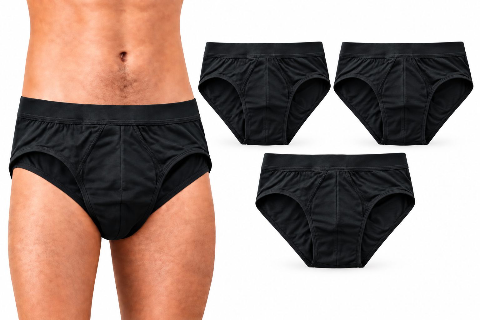 Slip assorbente Uomo per leggera incontinenza, lavabile e riuttilizzabile, in Fibra di Bambù