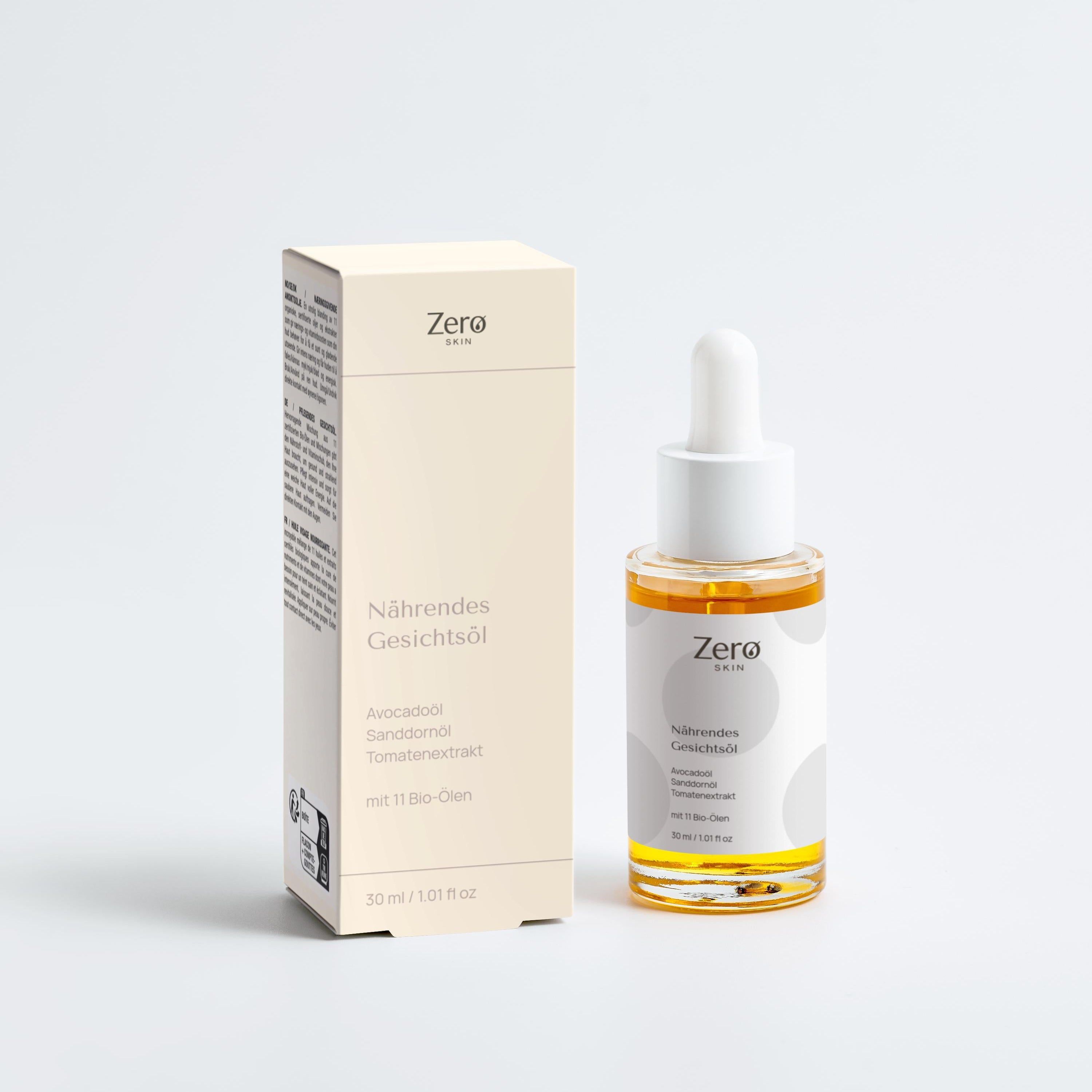 Zero Skin Nährendes Gesichtsöl, intensiv pflegend, glow-verleihend für trockene und reife Haut