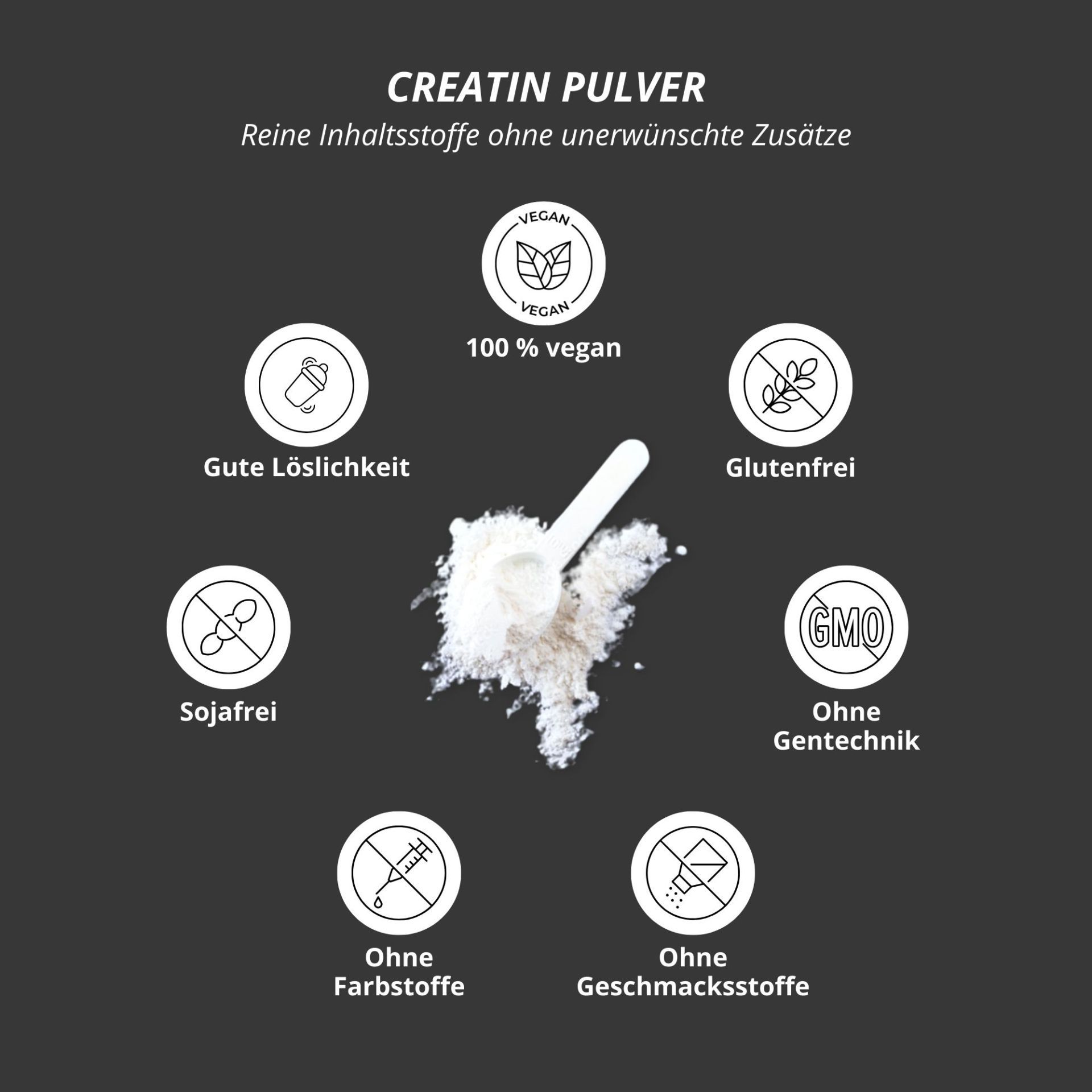 Alphatier Creatin Monohydrat Creapure 500g Pulver
