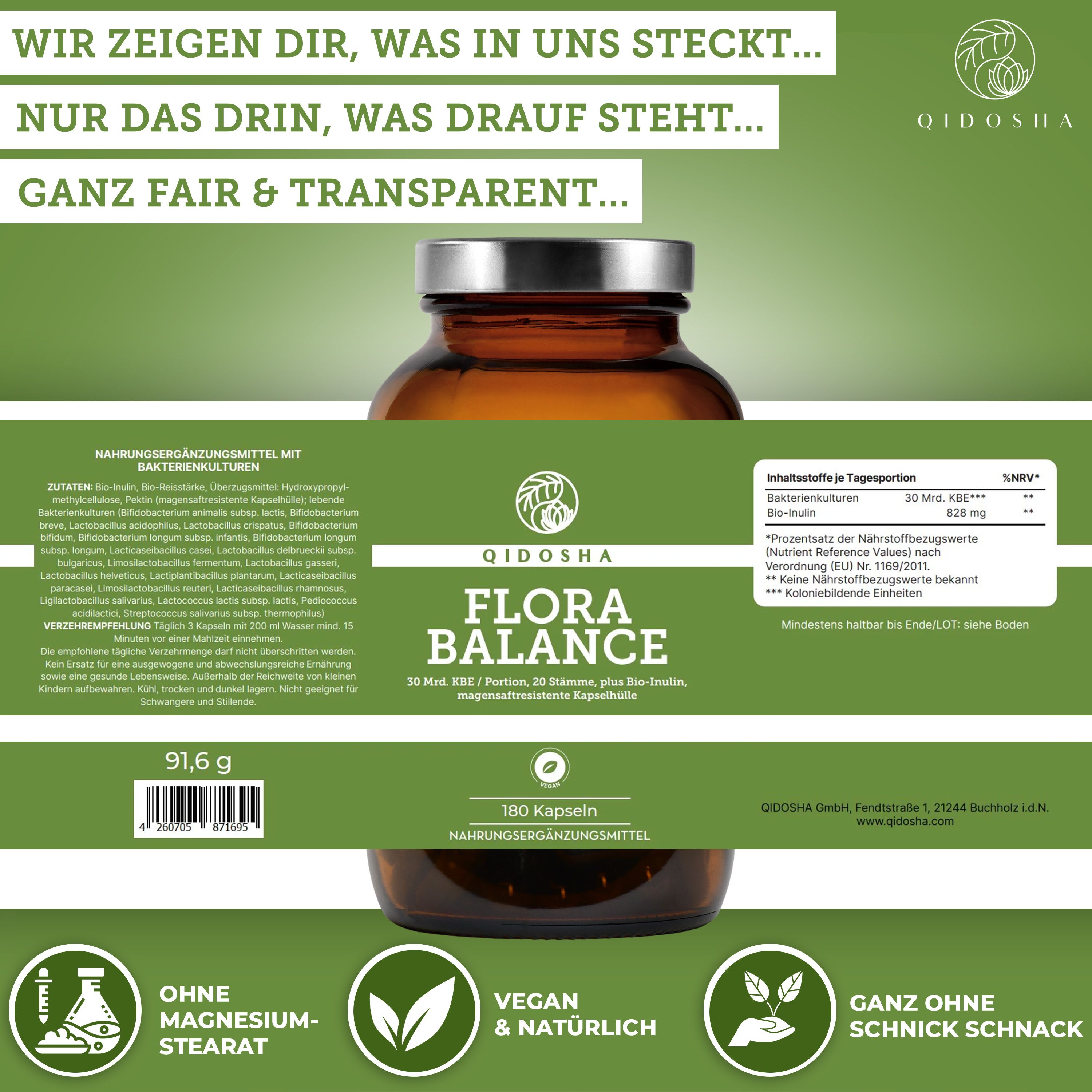 QIDOSHA FLORA BALANCE Bakterien-Kulturen-Komplex