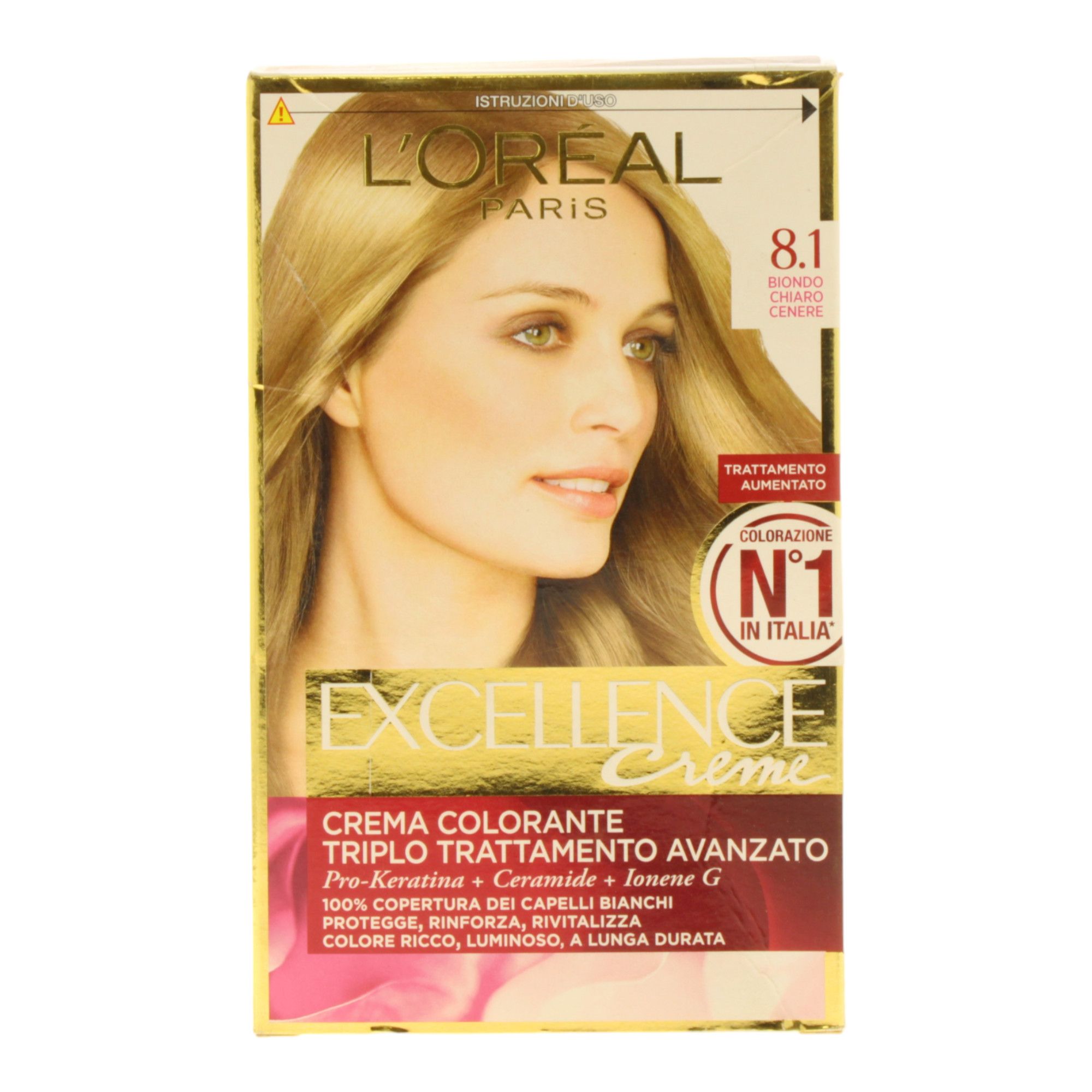Colorazione Permanente Excellence 8.1 Biondo Chiaro Cenere - L'Oréal