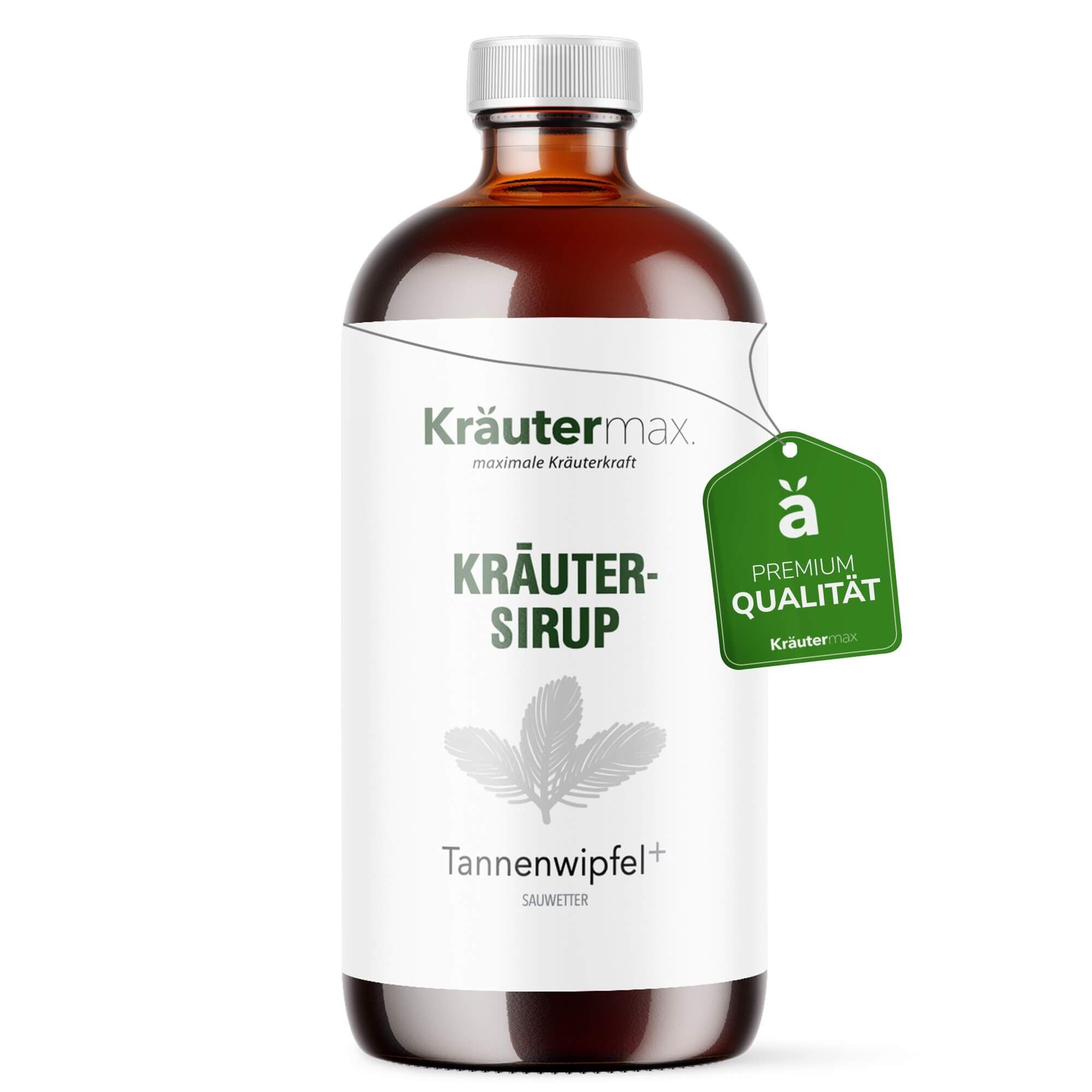 Kräutermax Kräuter-Sirup Tannenwipfel plus Spitzwegerich, Thymian - Großpackung