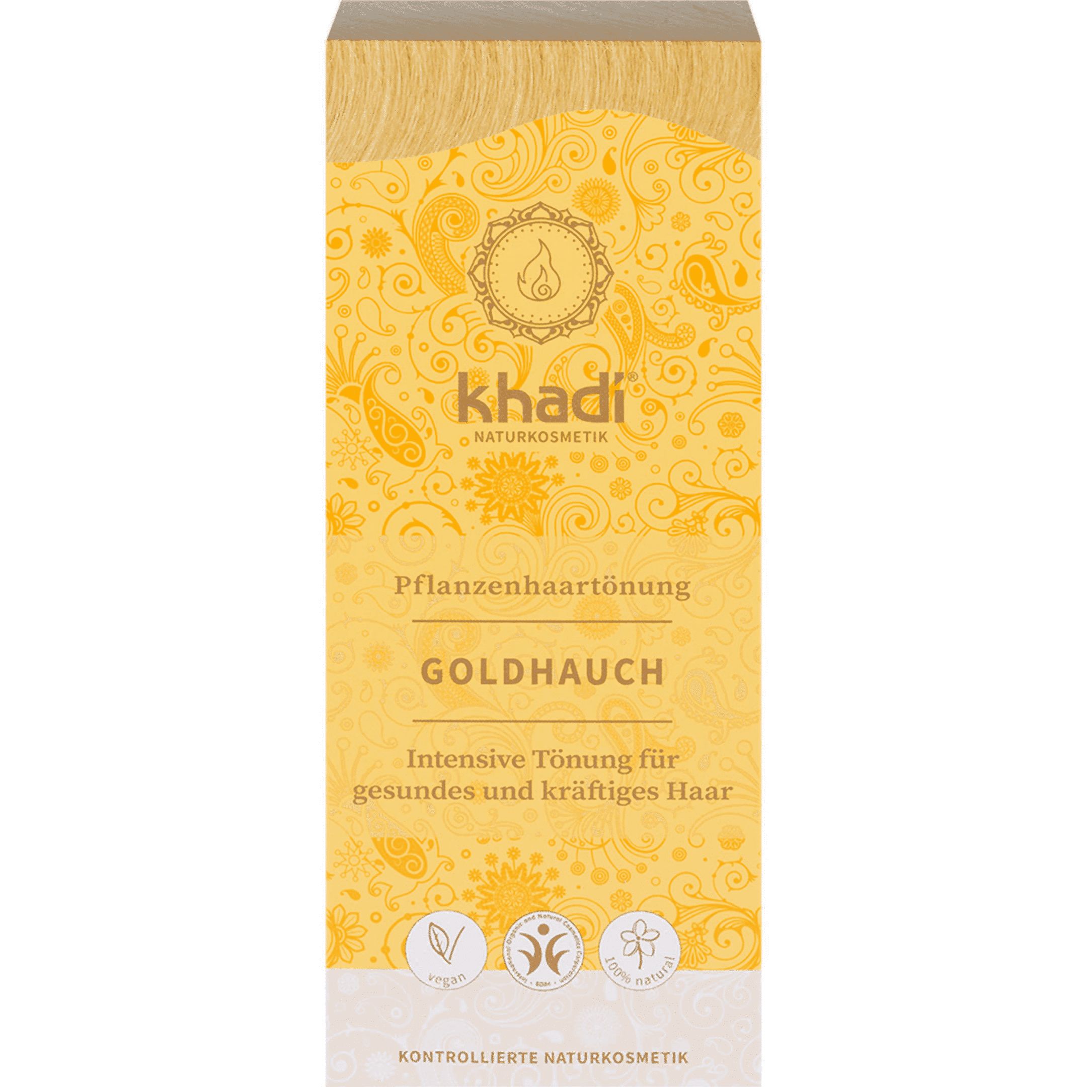 khadi Natural Cosmetics Pflanzenhaarfarbe Goldhauch