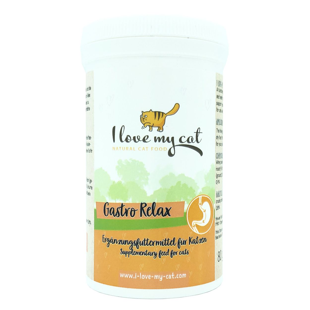 I love my cat Futterset für Katzen mit Durchfall - Nassfutter + Gastro Relax Pulver + Jutebeutel