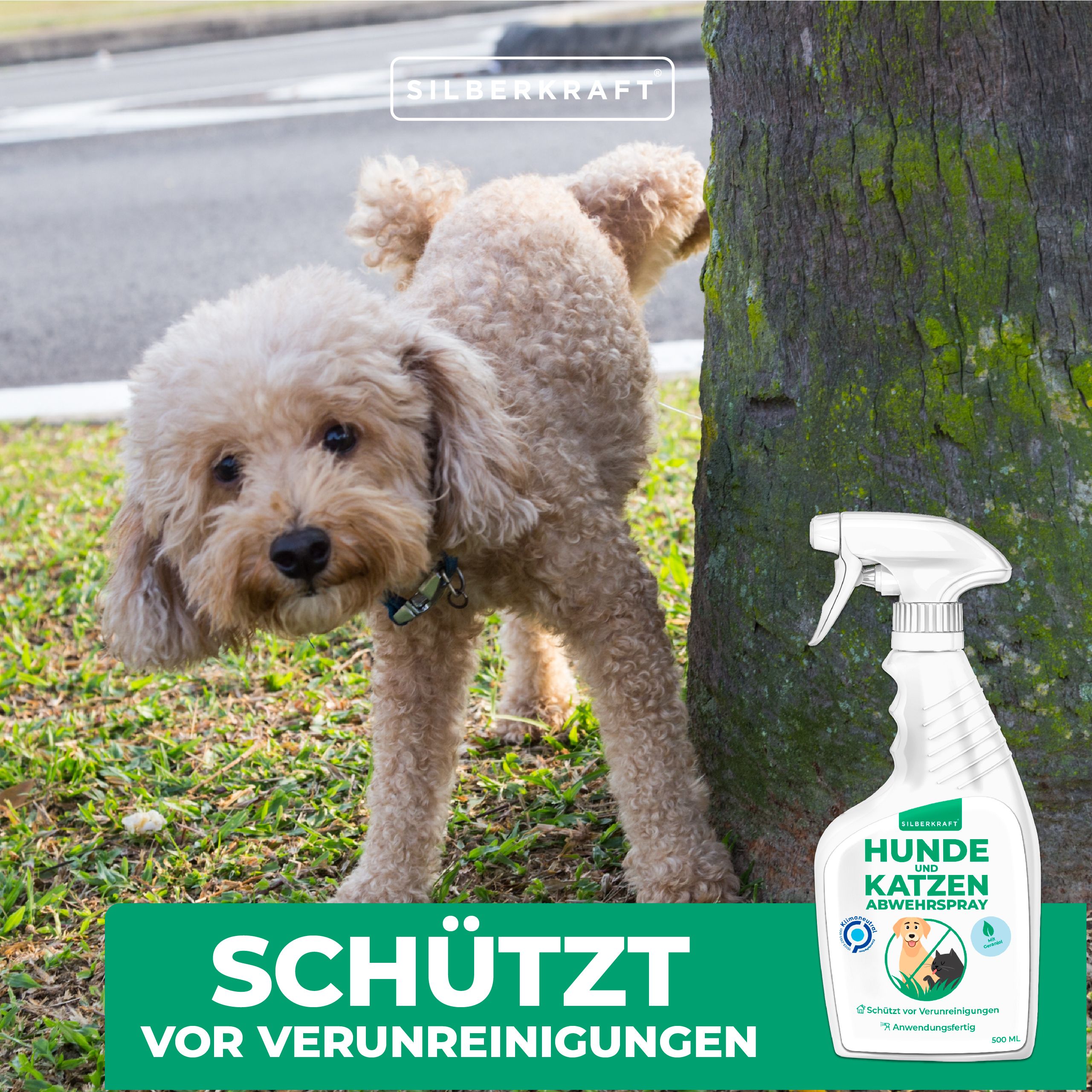 SILBERKRAFT Hunde & Katzenabwehrspray 2,5 l - SHOP APOTHEKE