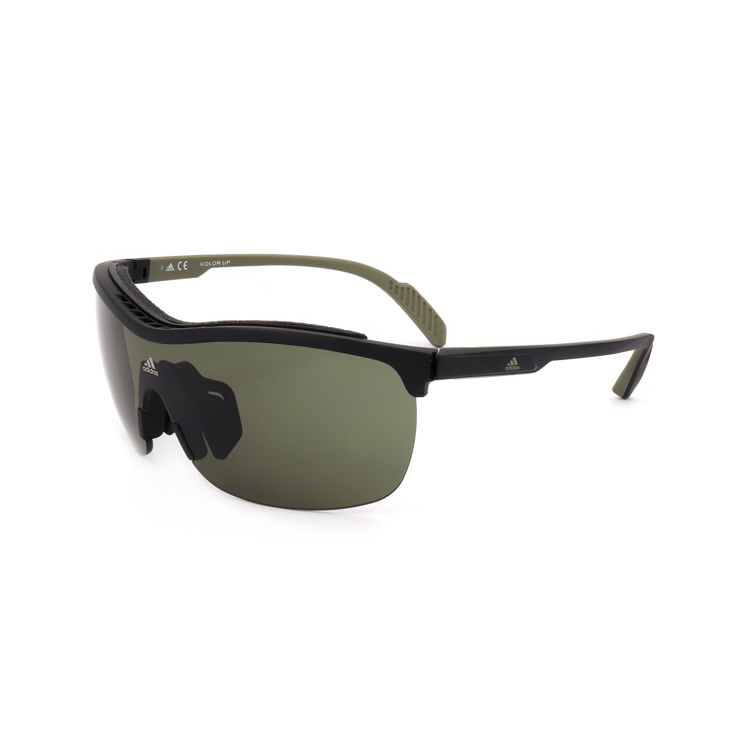 Adidas occhiali da sole unisex SP0043 black green
