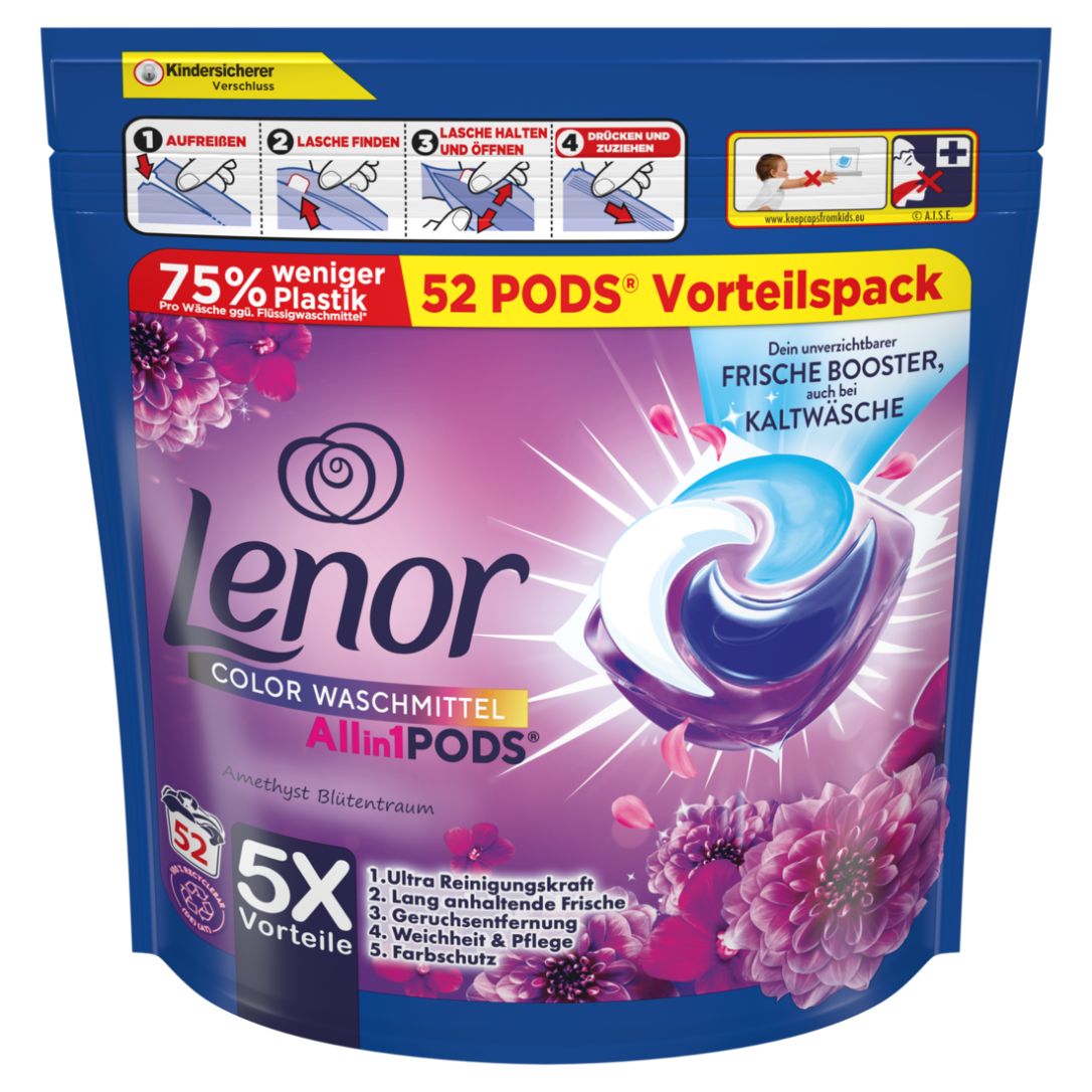 Lenor Waschmittel Allin1 PODS® Amethyst Blütentraum