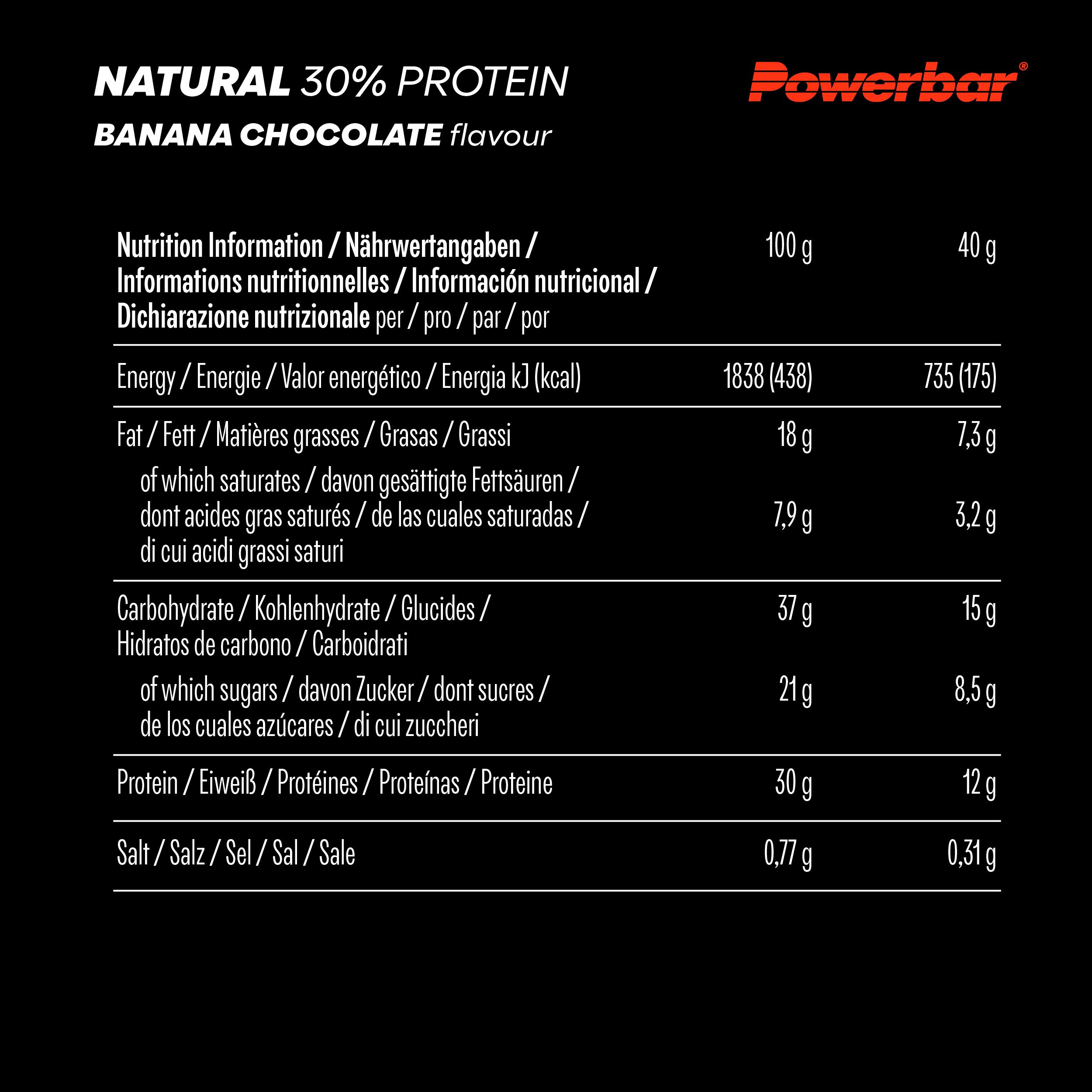 POWERBAR Natural Protein Banana Chocolate veganer Protein Riegel