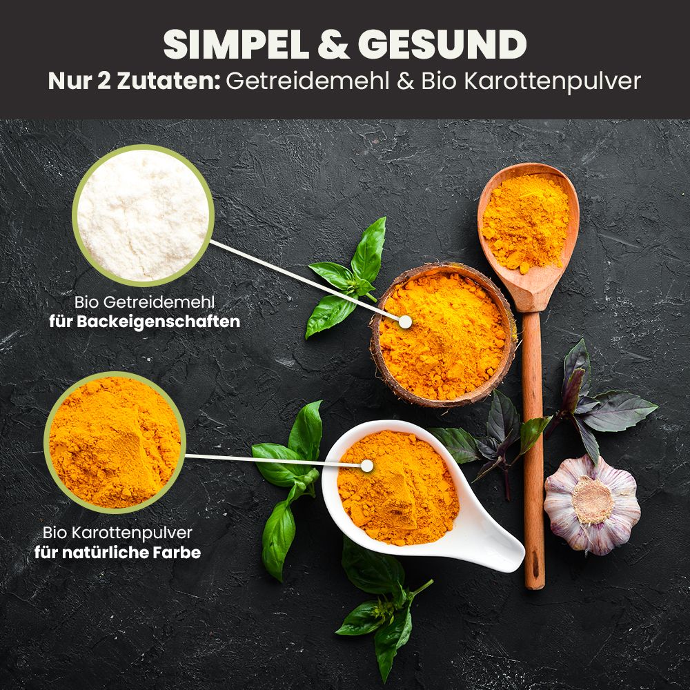 SANUUS® VegiX Bio Dinkelmehl 630 mit natürlichem Karottenpulver