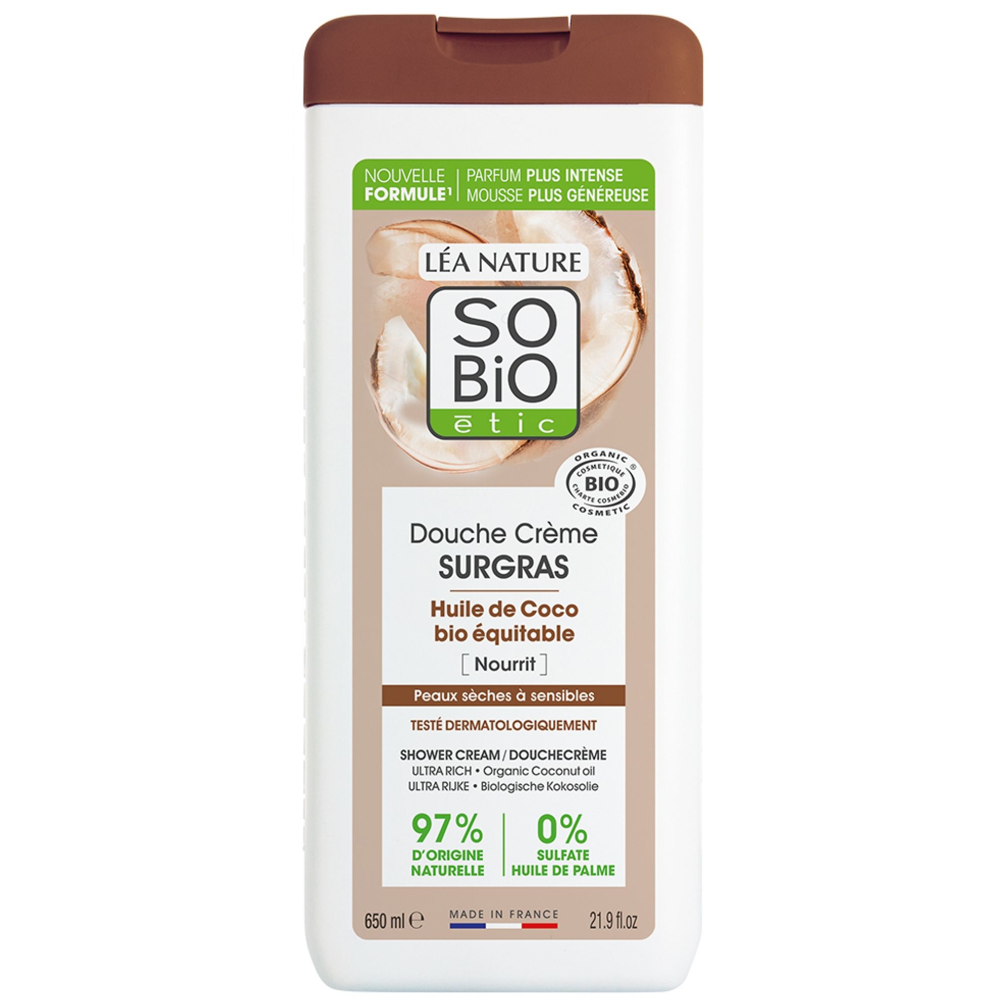 Léa Nature SO BIO étic Duschcreme mit Bio-Kokosöl 22x9x4 cm