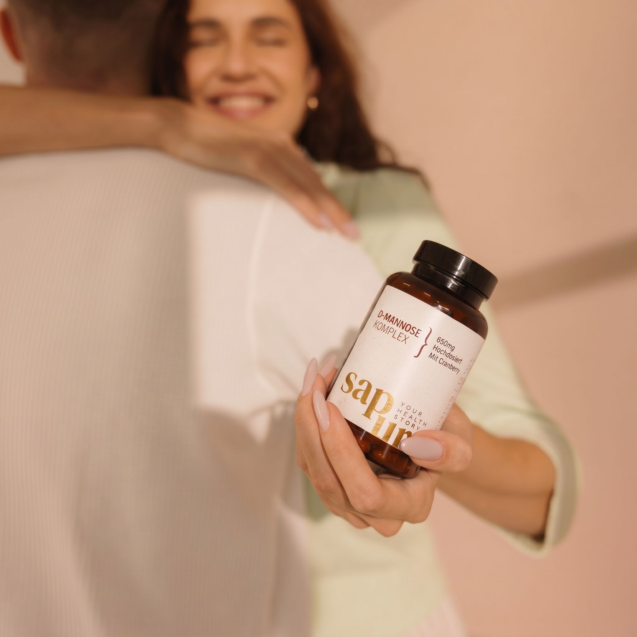 D-Mannose Kapseln + Cranberry | Hochdosiert 650mg | 120 Kapseln | sapura health