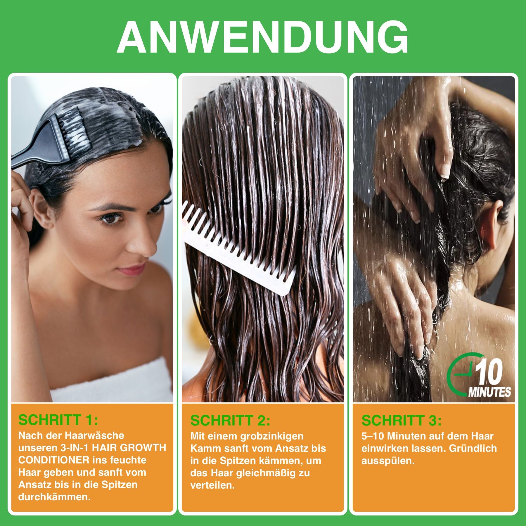 ALIVER 3-in-1 Rosmarin Rizinus Batana Haarspülung