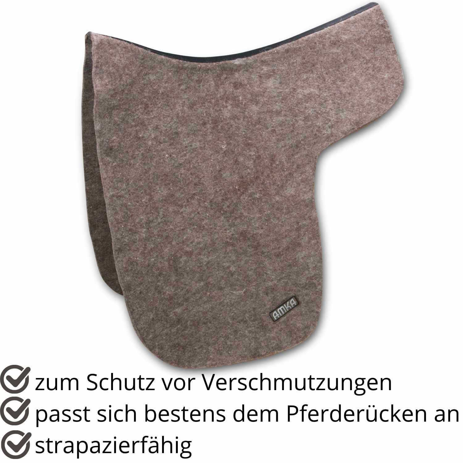 AMKA Filz Dressursattel Unterdecke
