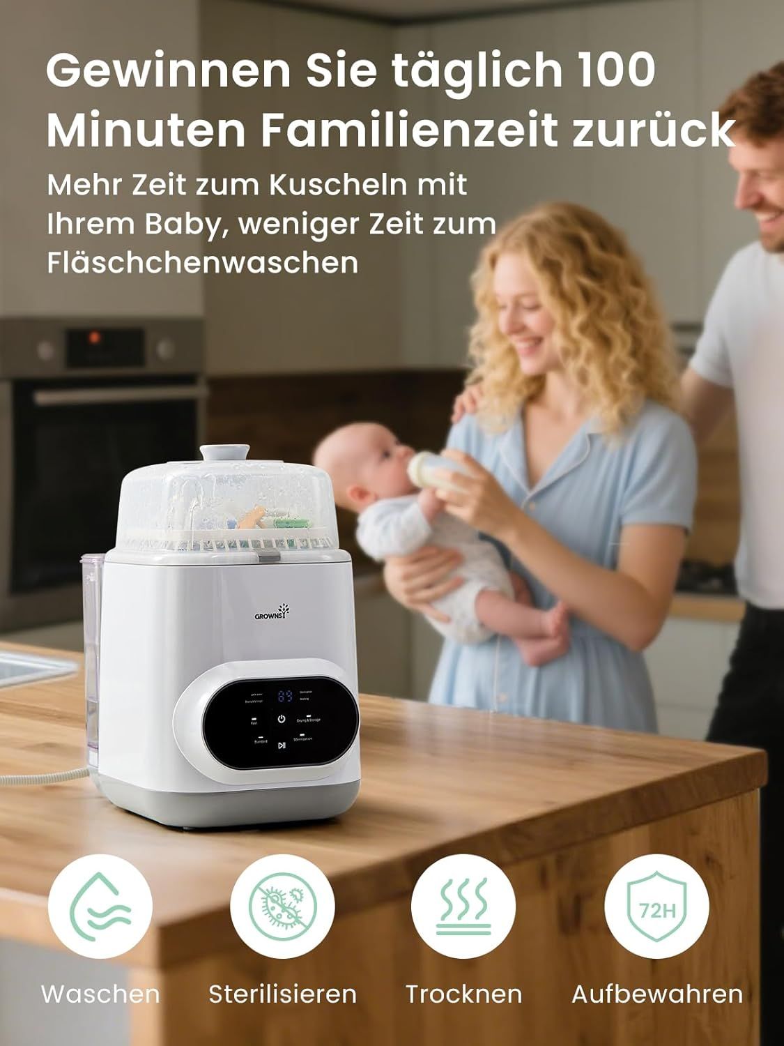 Grownsy Baby Bottle Washer Pro All-in-One