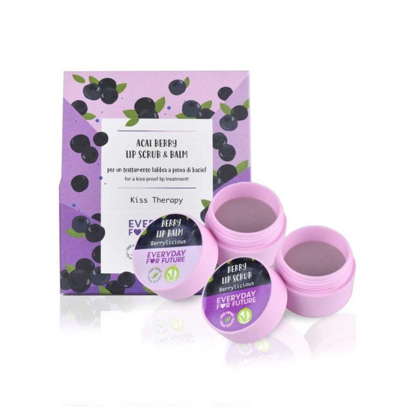 Everyday For Future - Kiss Therapy - Berrylicious Lip Scrub & Balm