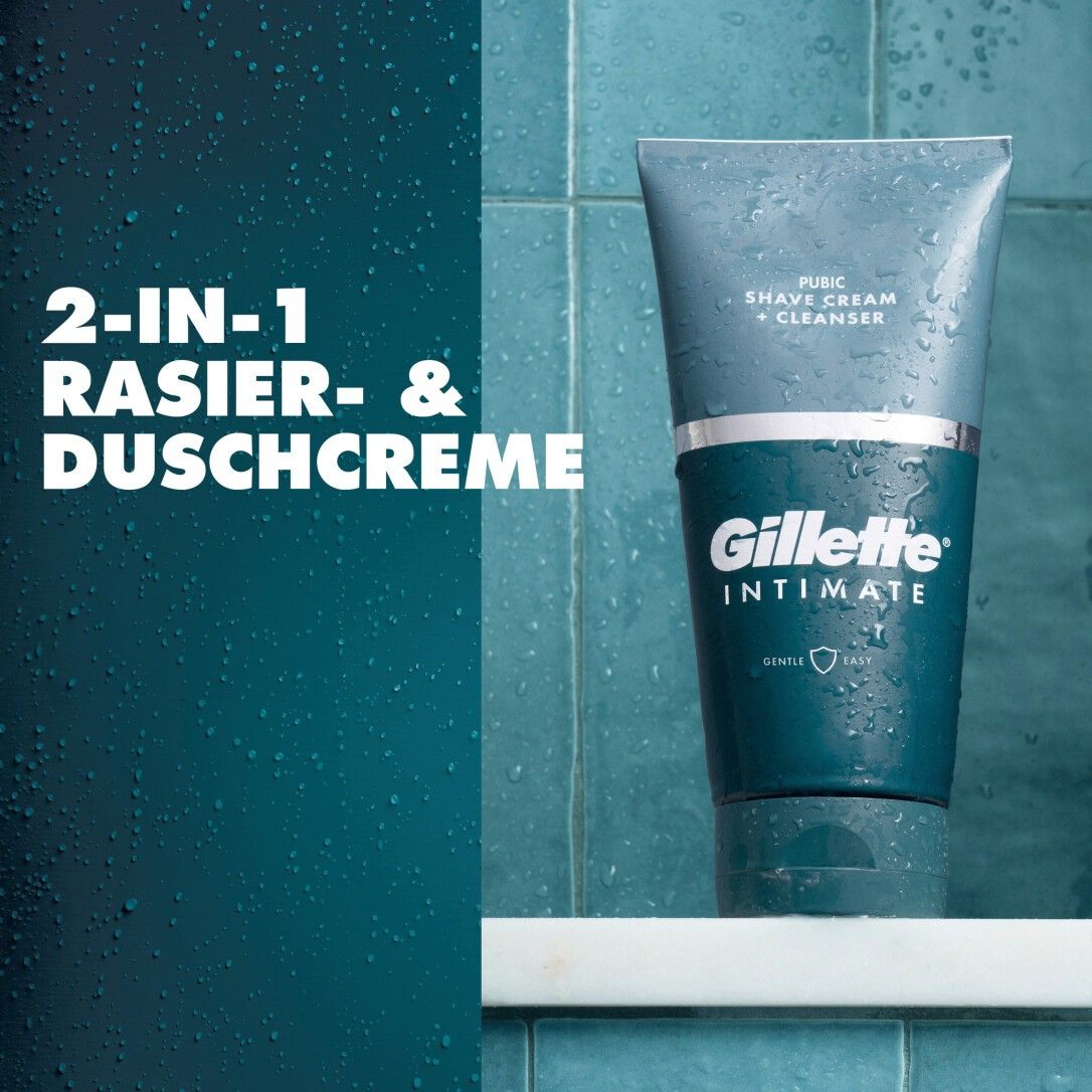 Gillette Intimate Reinigungs- und Rasiercreme für den Intimbereich 177 ml