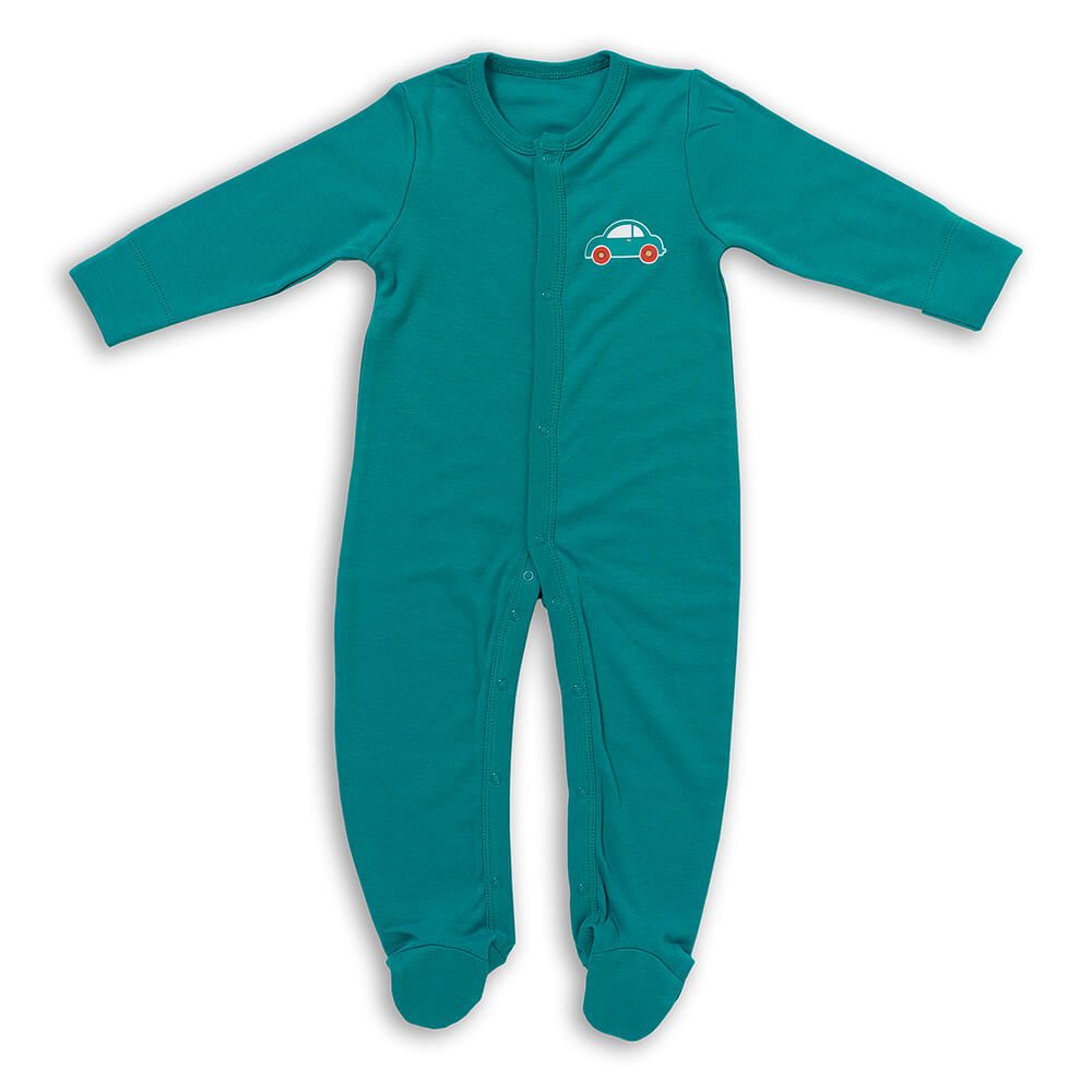 schlummersack Baby Schlafanzug Strampler aus 100% Bio-Baumwolle Langarm Größe 68 Autos