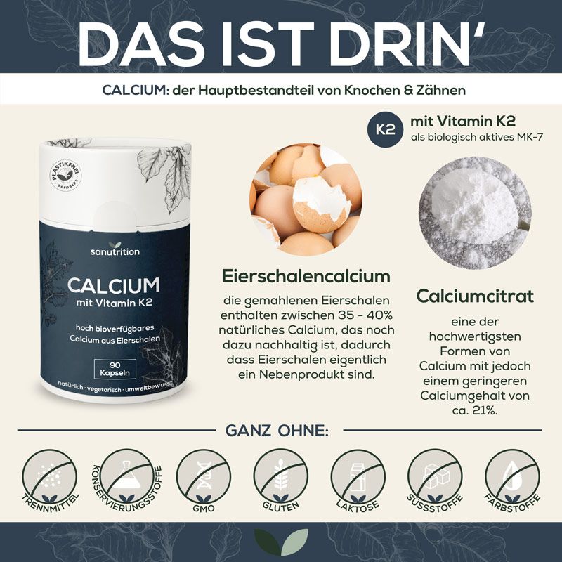 Sanutrition® - Calcium mit Vitamin K2