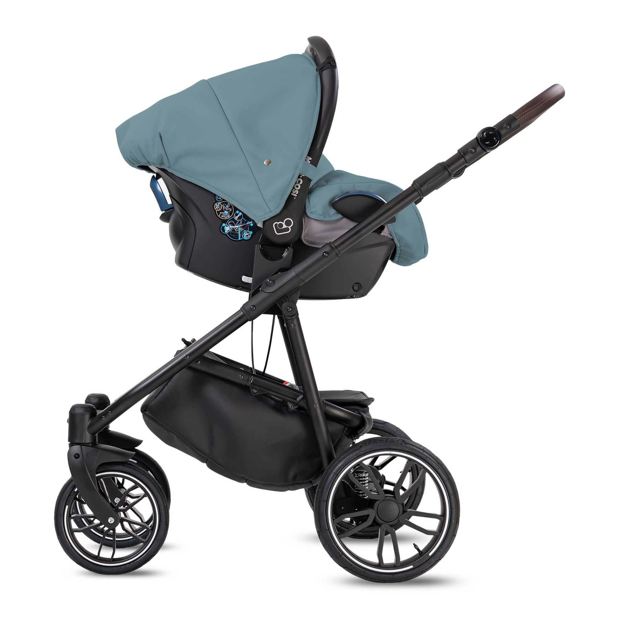 Minigo Beat 2 in 1 Kombikinderwagen Luftreifen, Blue Grey