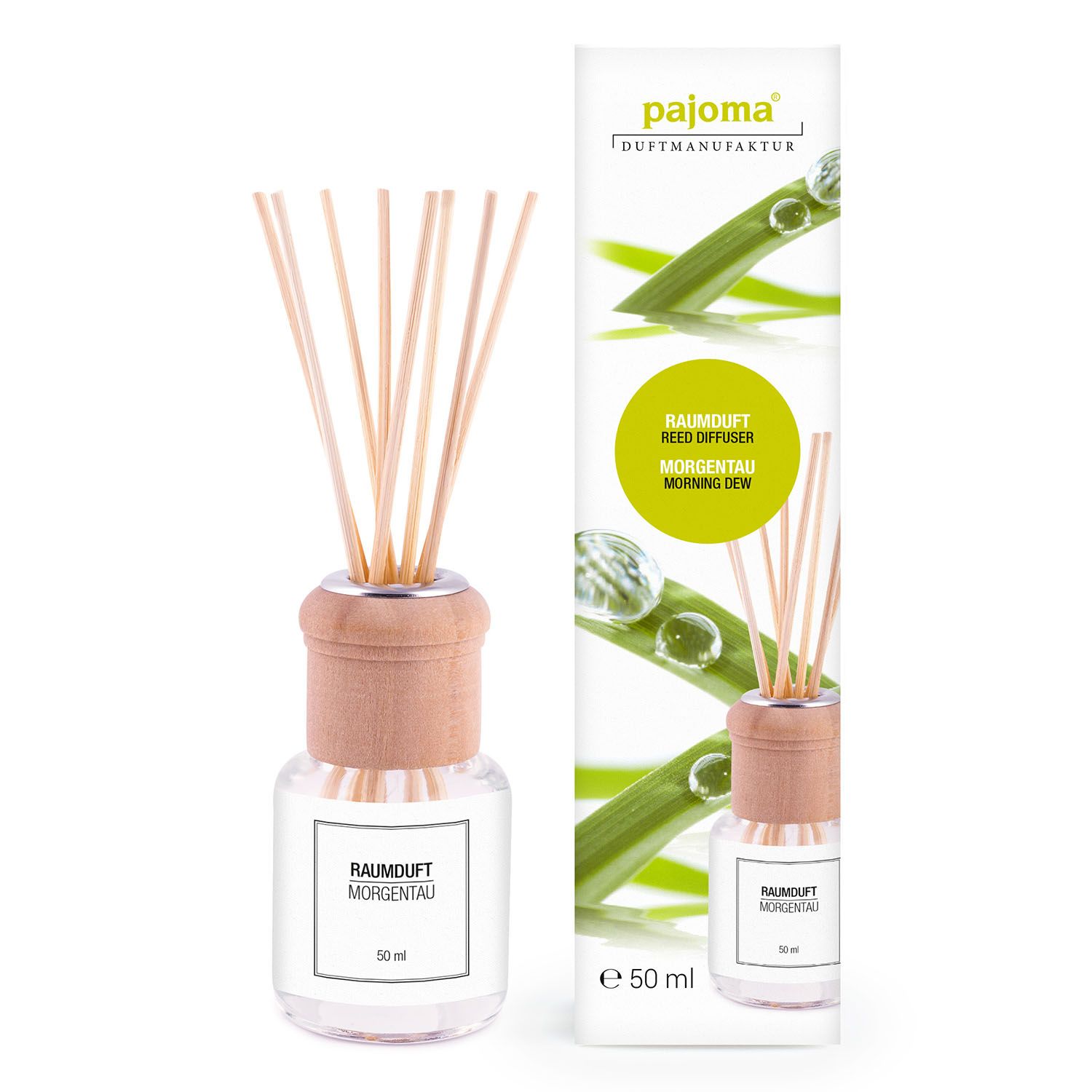 pajoma® Raumduft 50 ml inkl. Duftstäbchen, Morgentau
