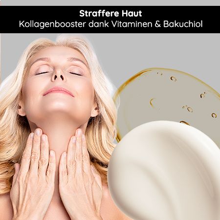 RAU Cosmetics Bakuchiol Neck & Dékolleté Fluid - straffende Anti Aging Pflege für Hals und Dekolleté