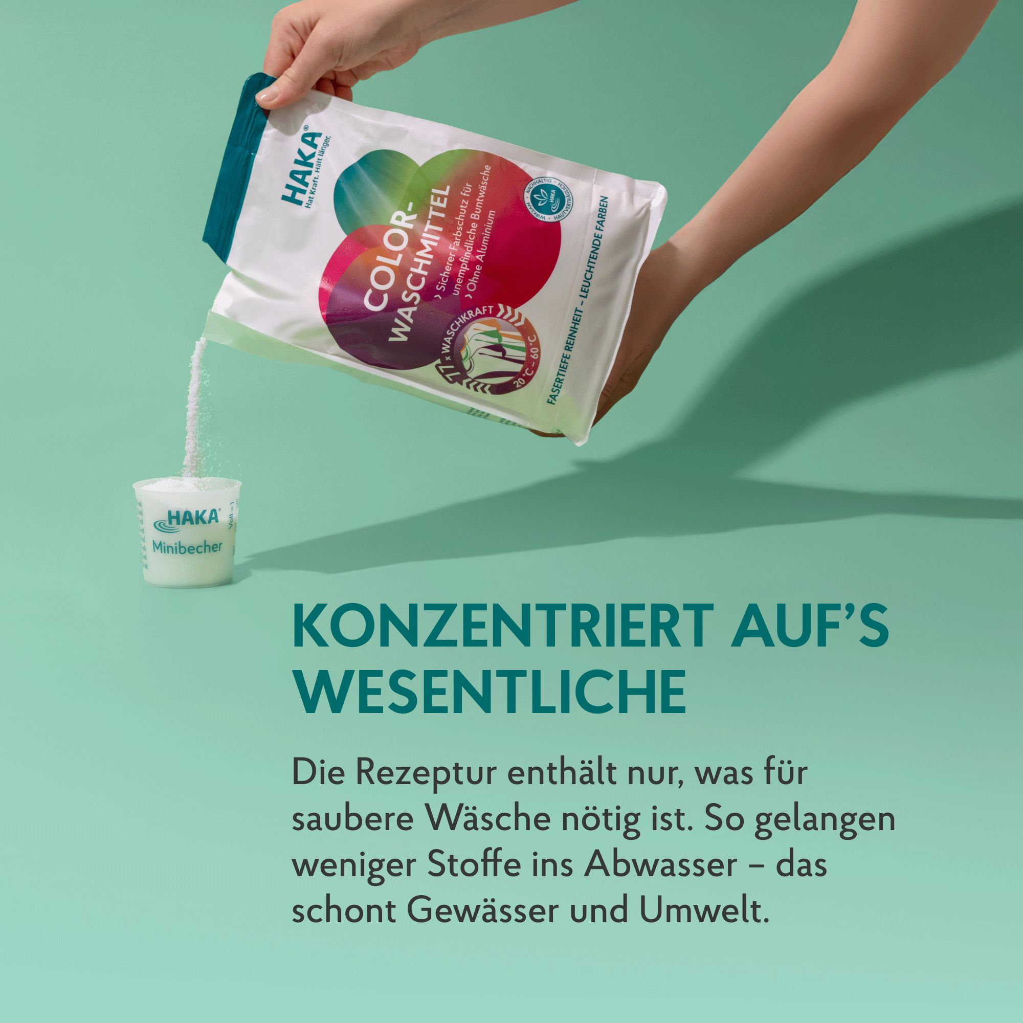 HAKA Colorwaschmittel Pulver für bunte Textilien
