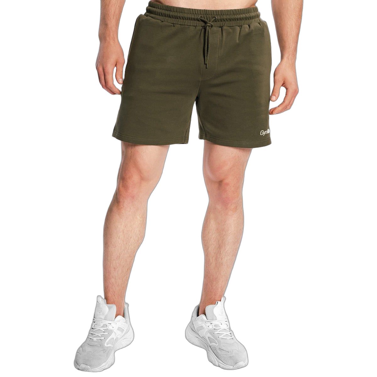 GymBeam Shorts Herren regular mit Kordelzug, Taschen und Gesäßtasche Espresso 1 St