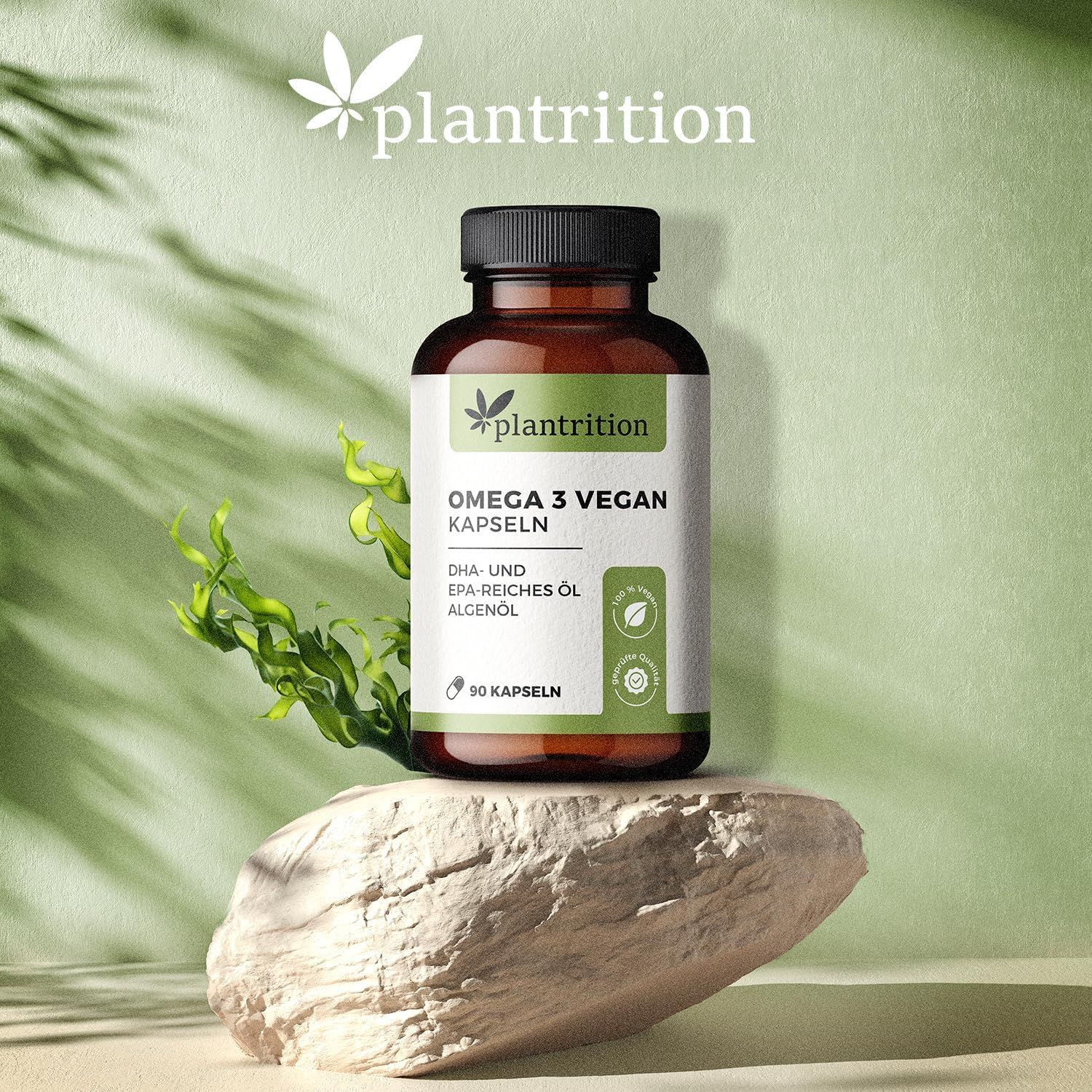 plantrition Vegane Omega 3 Algenöl  Kapseln
